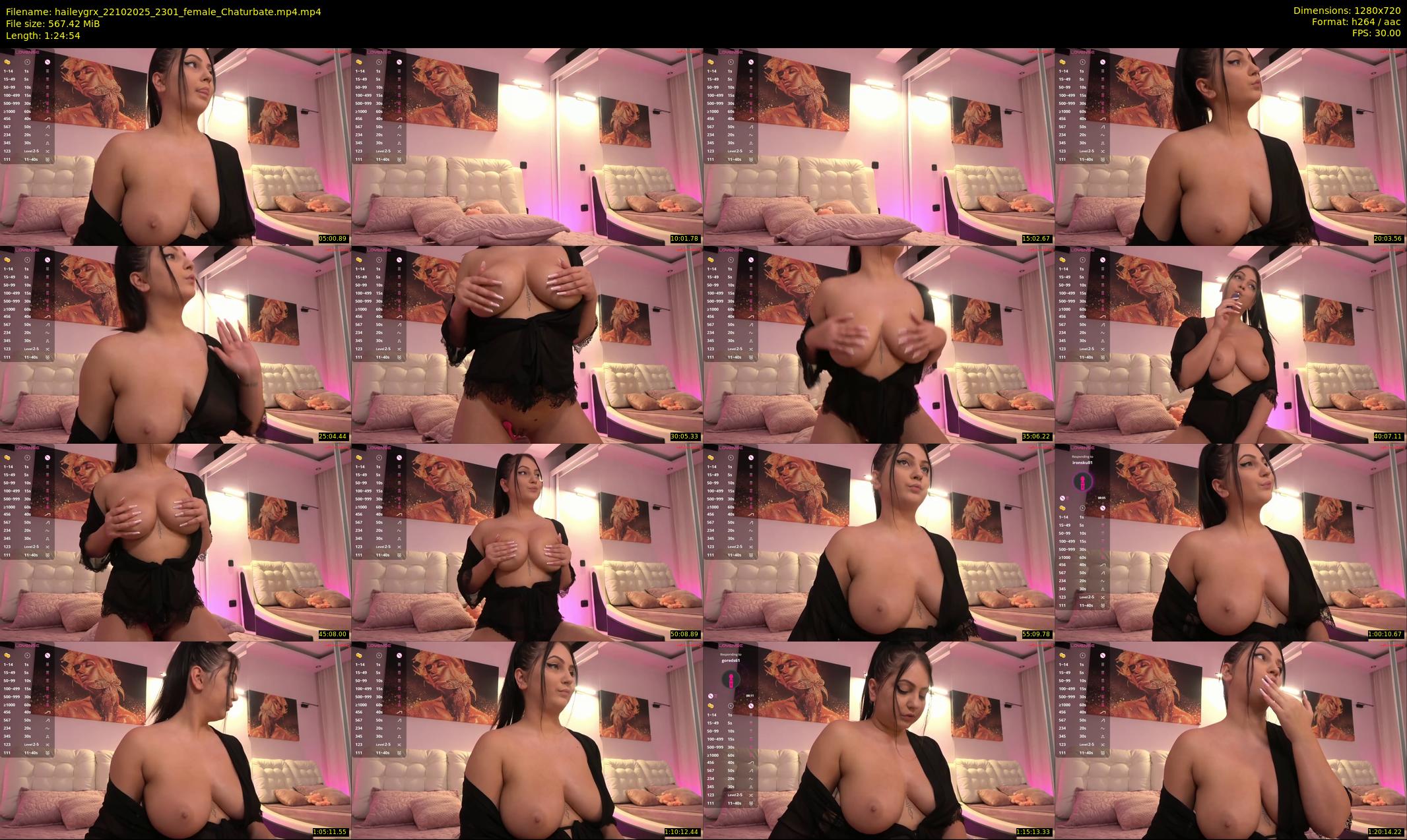haileygrx — 85 minute Chaturbate female cam show recording, 720p, Oct 22, 2025