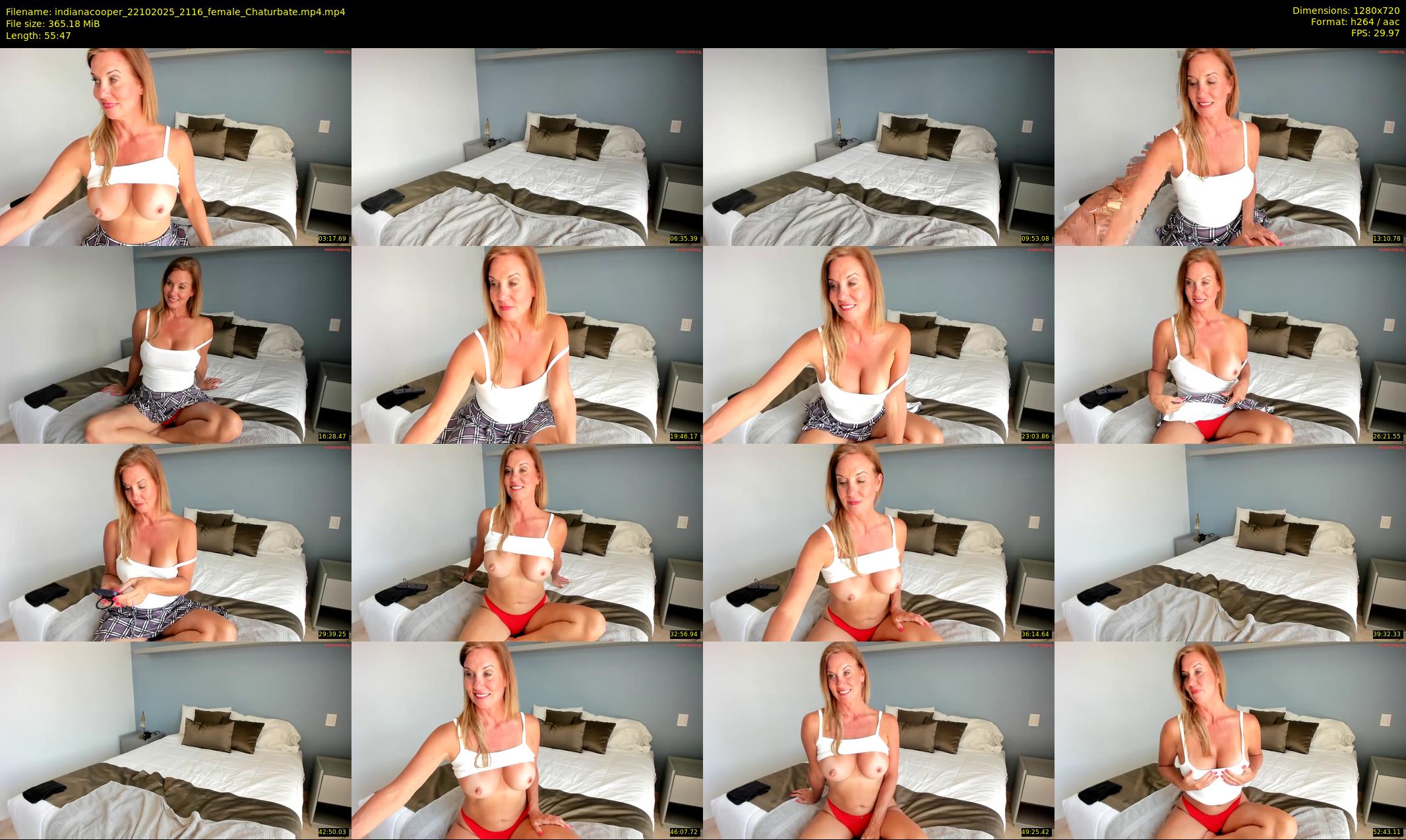 indianacooper — 56 minute Chaturbate female cam show recording, 720p, Oct 22, 2025