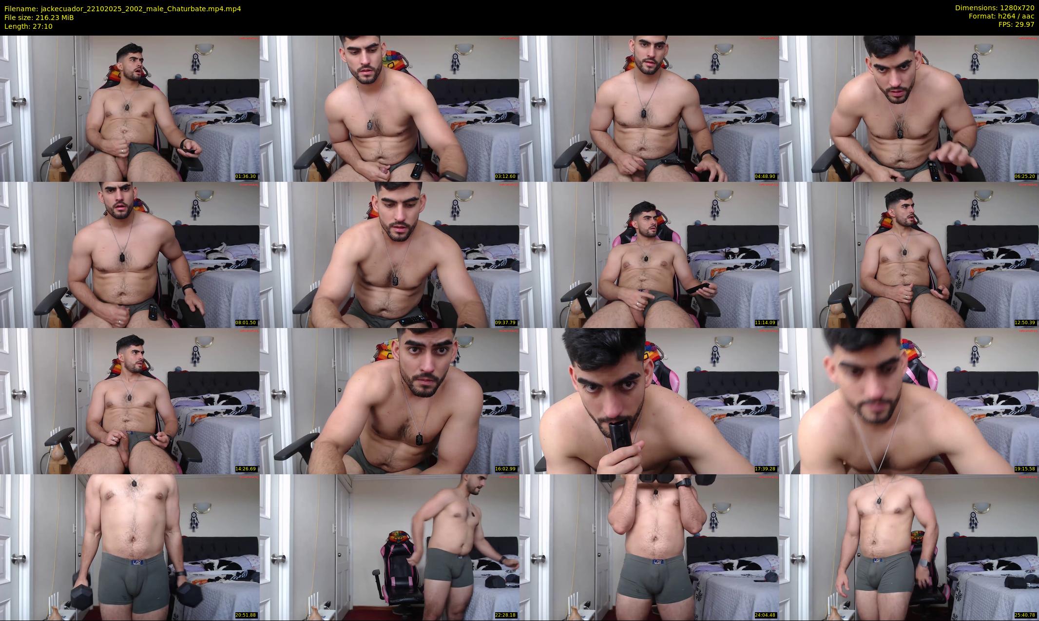 jackecuador — 28 minute Chaturbate male cam show recording, 720p, Oct 22, 2025