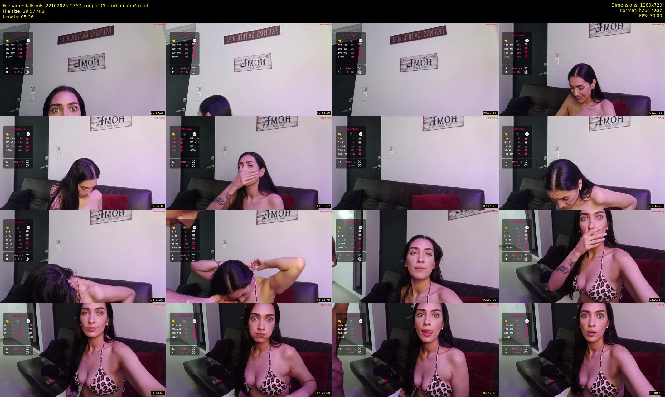 killsouls — 6 minute Chaturbate couple cam show recording, 720p, Oct 22, 2025