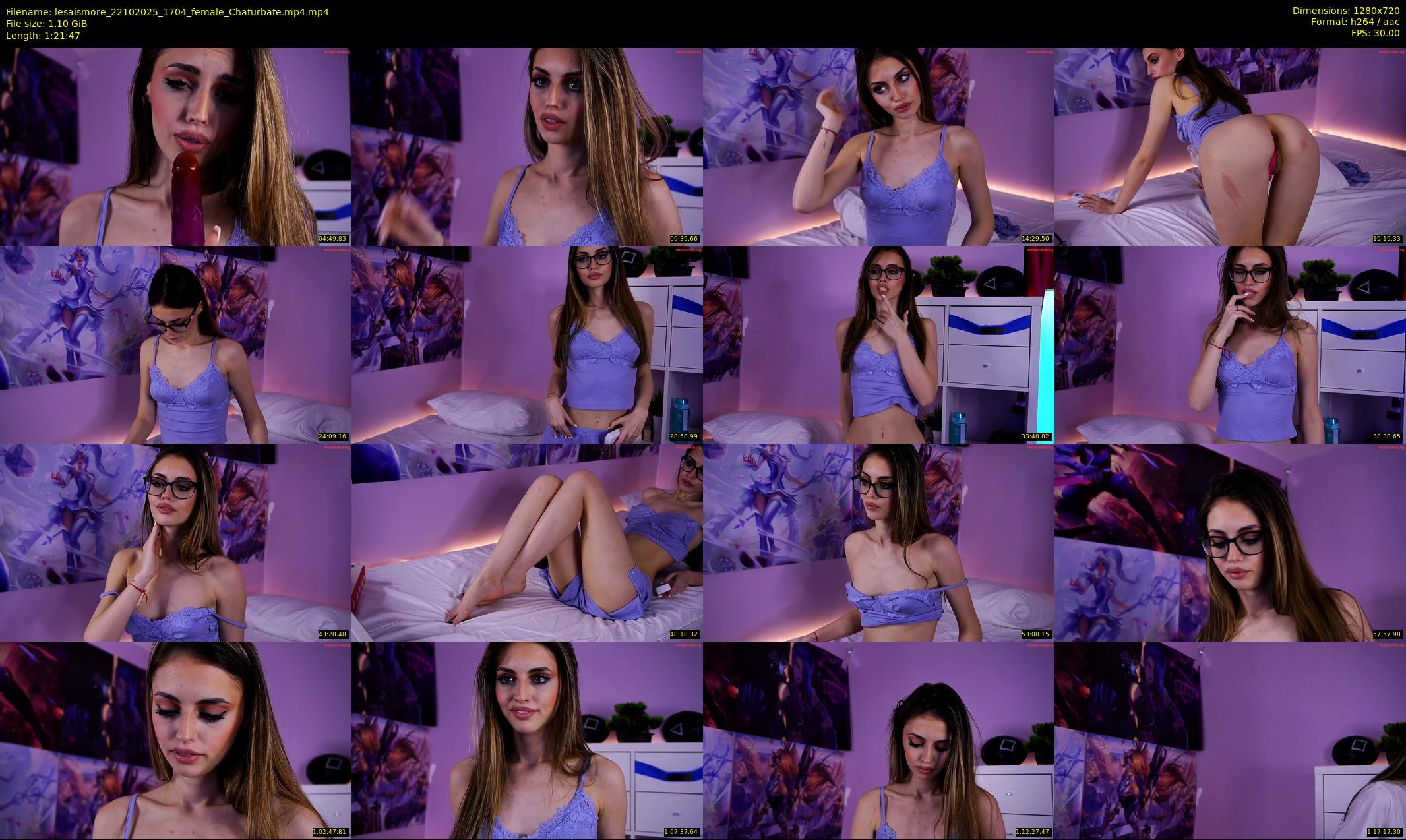 lesaismore — 82 minute Chaturbate female cam show recording, 720p, Oct 22, 2025