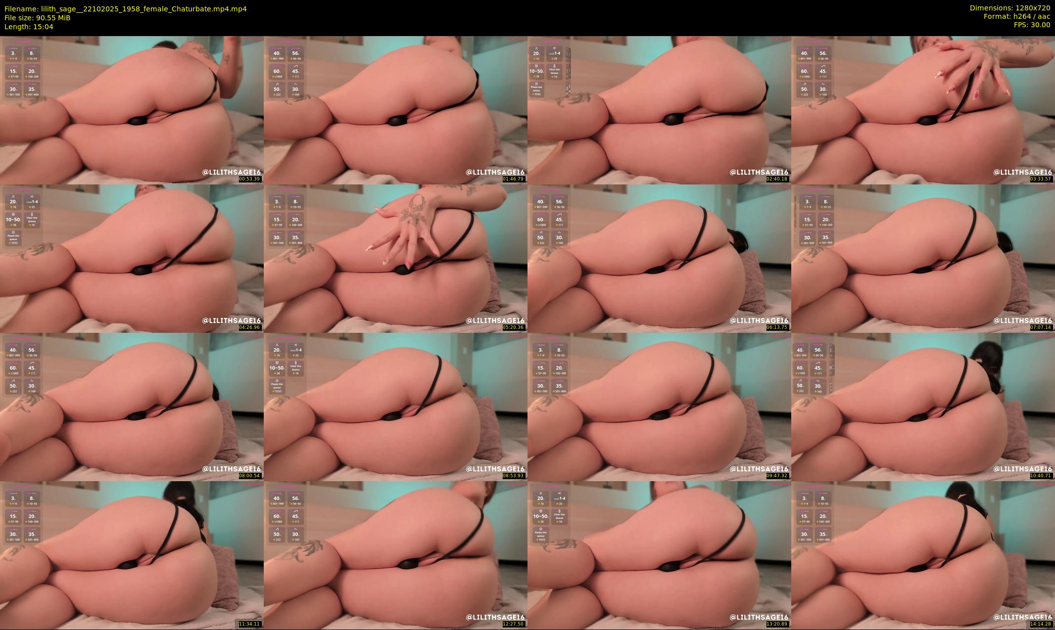 lilith_sage_ — 16 minute Chaturbate female cam show recording, 720p, Oct 22, 2025