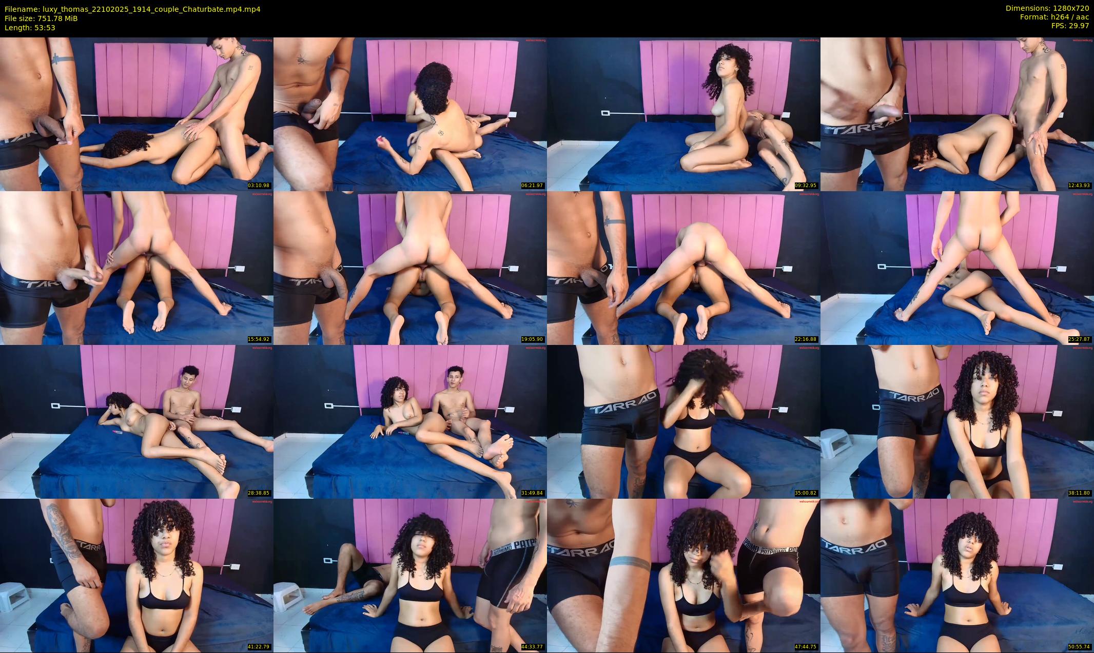luxy_thomas — 54 minute Chaturbate couple cam show recording, 720p, Oct 22, 2025
