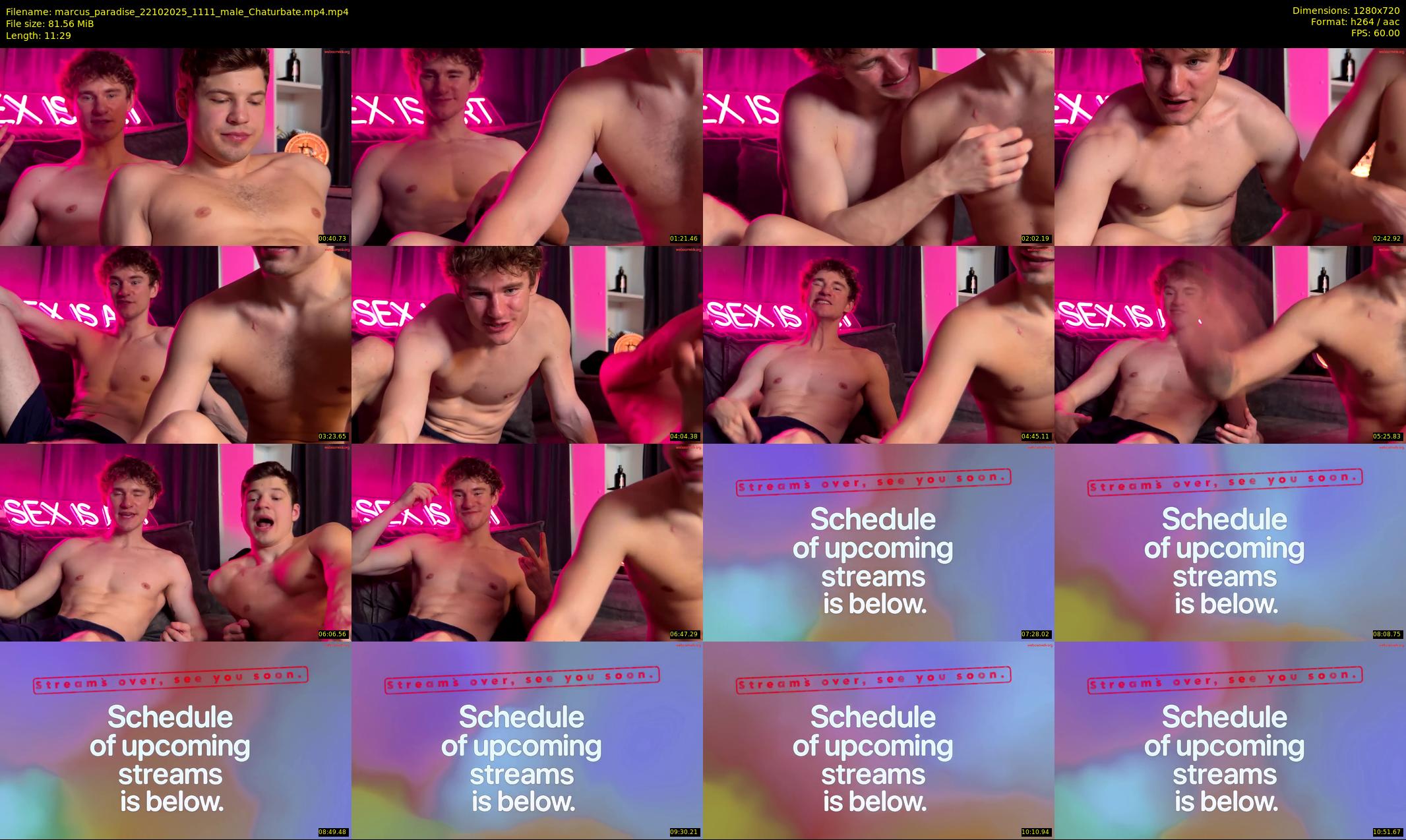 marcus_paradise — 12 minute Chaturbate male cam show recording, 720p, Oct 22, 2025