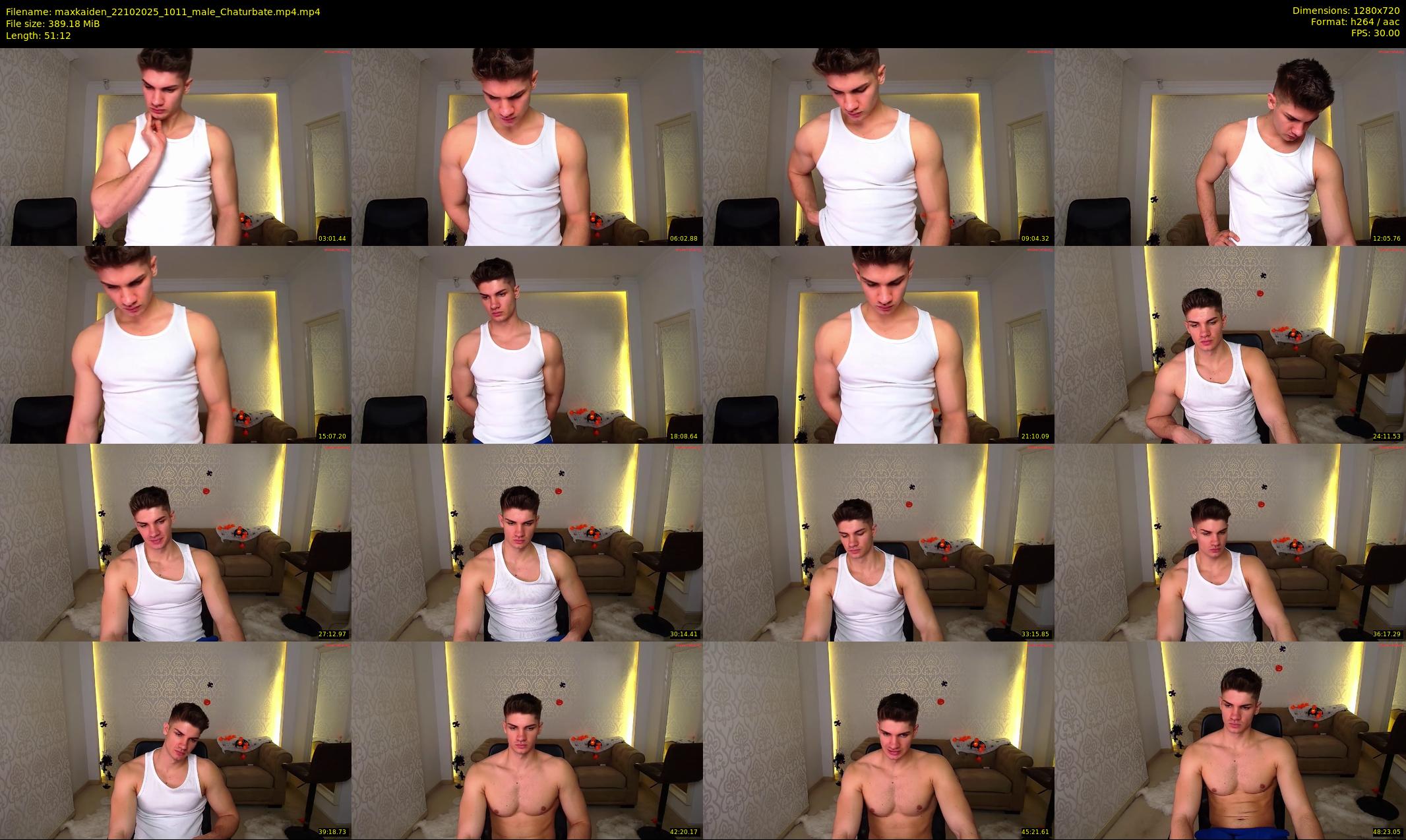 maxkaiden — 52 minute Chaturbate male cam show recording, 720p, Oct 22, 2025