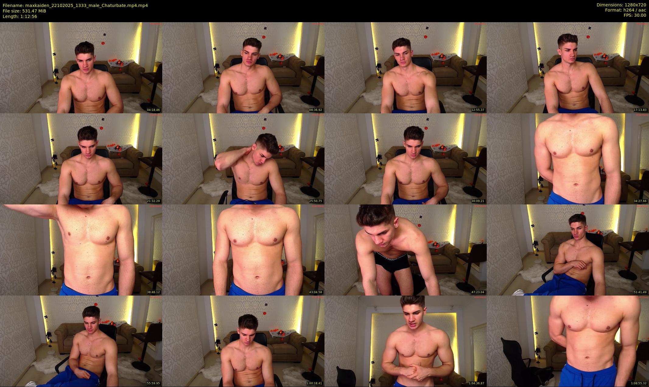maxkaiden — 73 minute Chaturbate male cam show recording, 720p, Oct 22, 2025