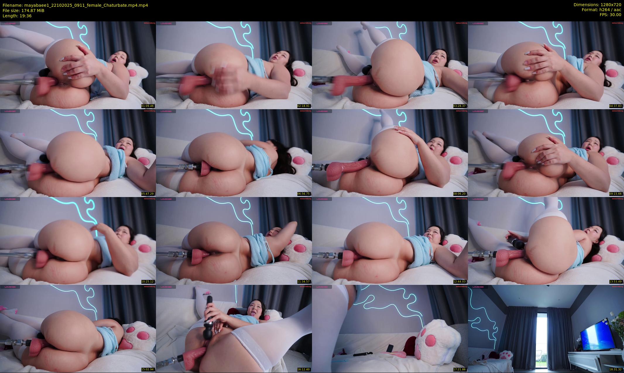 mayabaee1 — 20 minute Chaturbate female cam show recording, 720p, Oct 22, 2025