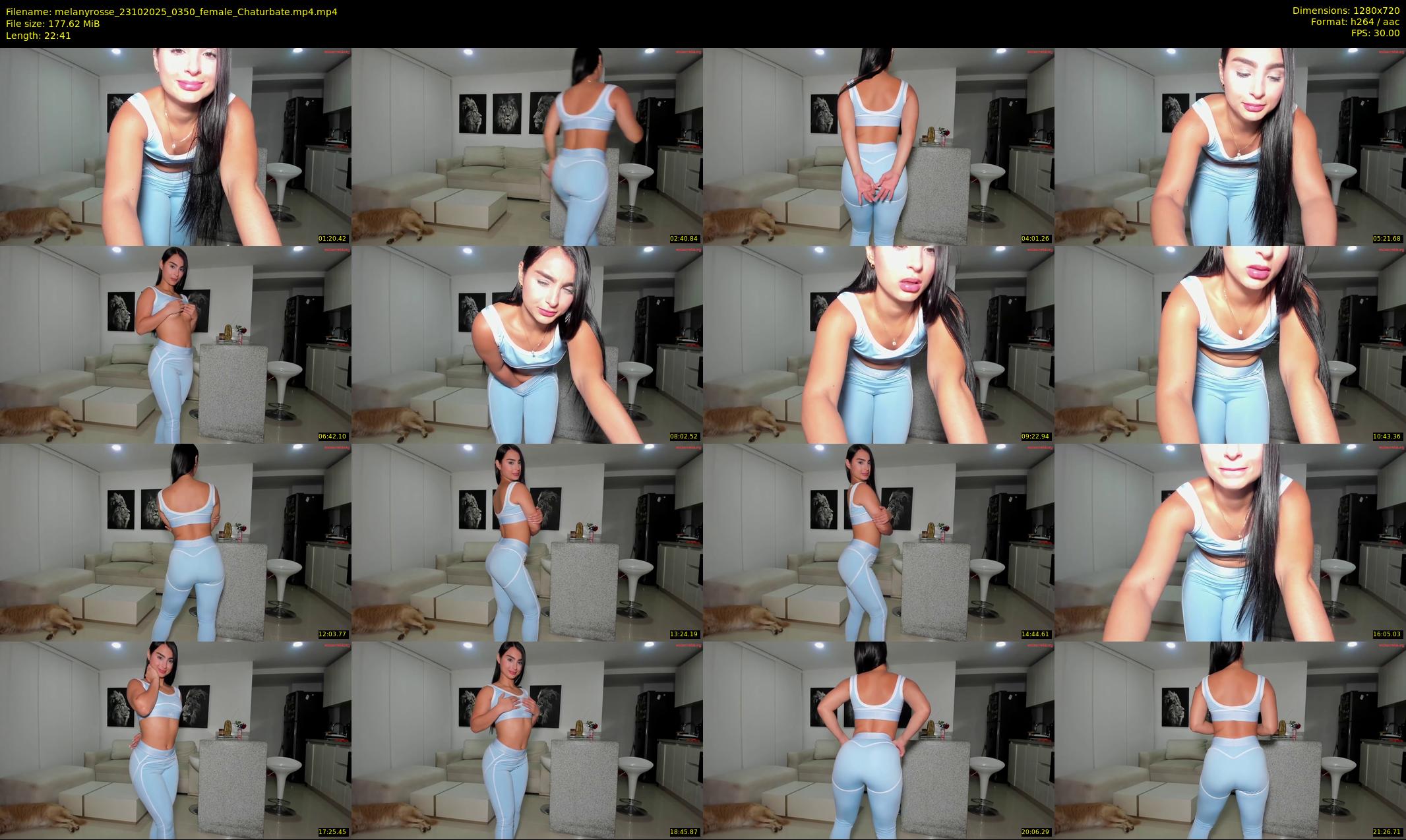 melanyrosse — 23 minute Chaturbate female cam show recording, 720p, Oct 23, 2025