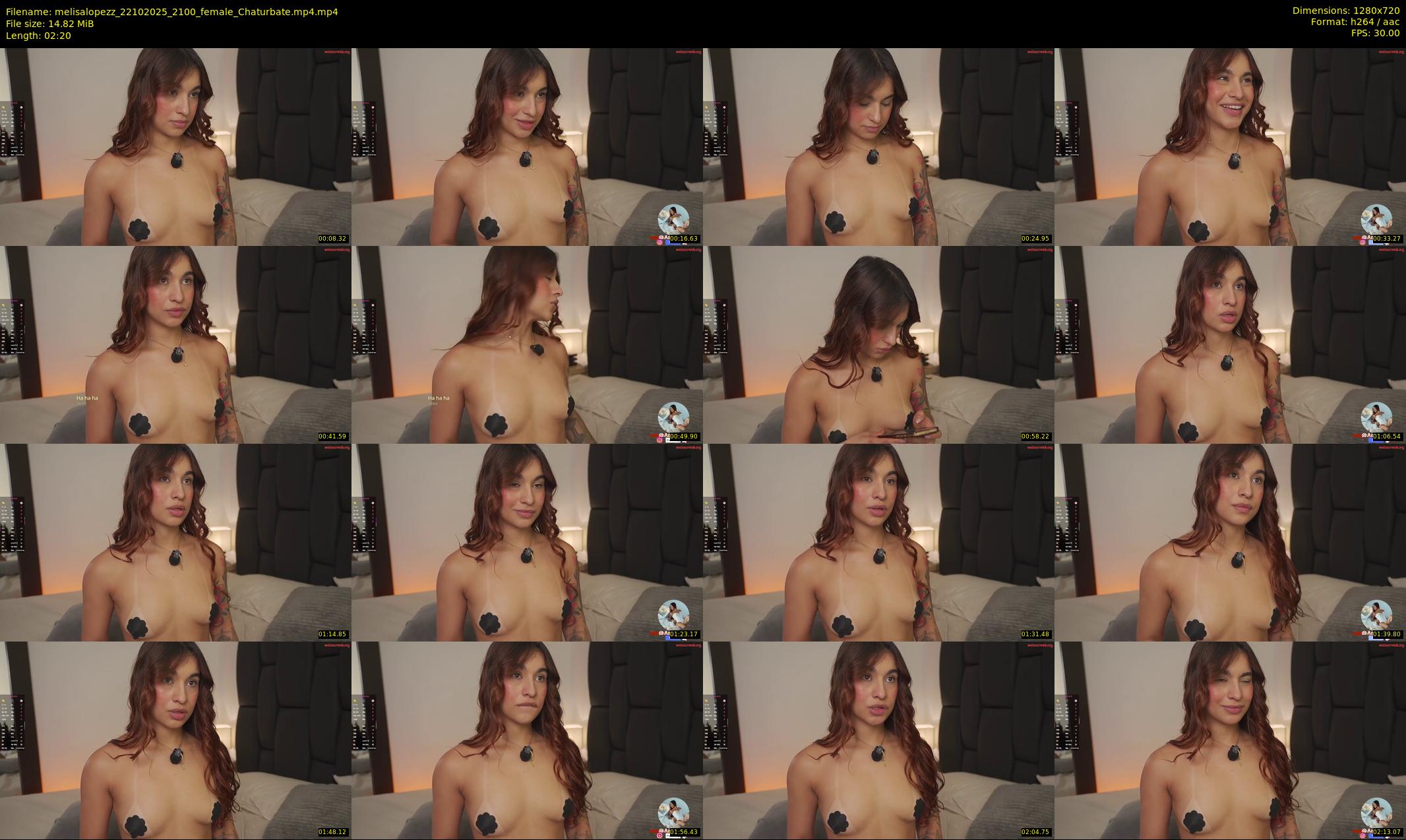 melisalopezz — 3 minute Chaturbate female cam show recording, 720p, Oct 22, 2025