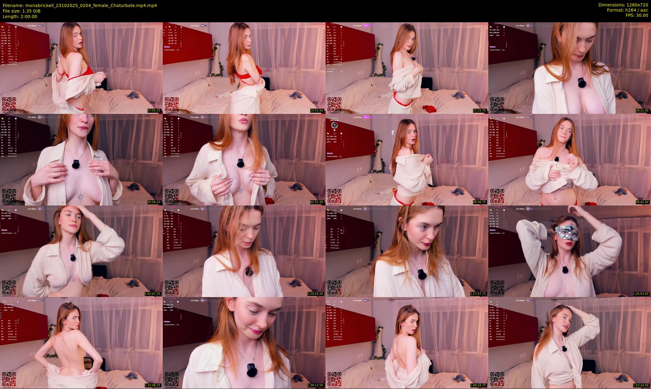 monabrickell — 120 minute Chaturbate female cam show recording, 720p, Oct 23, 2025