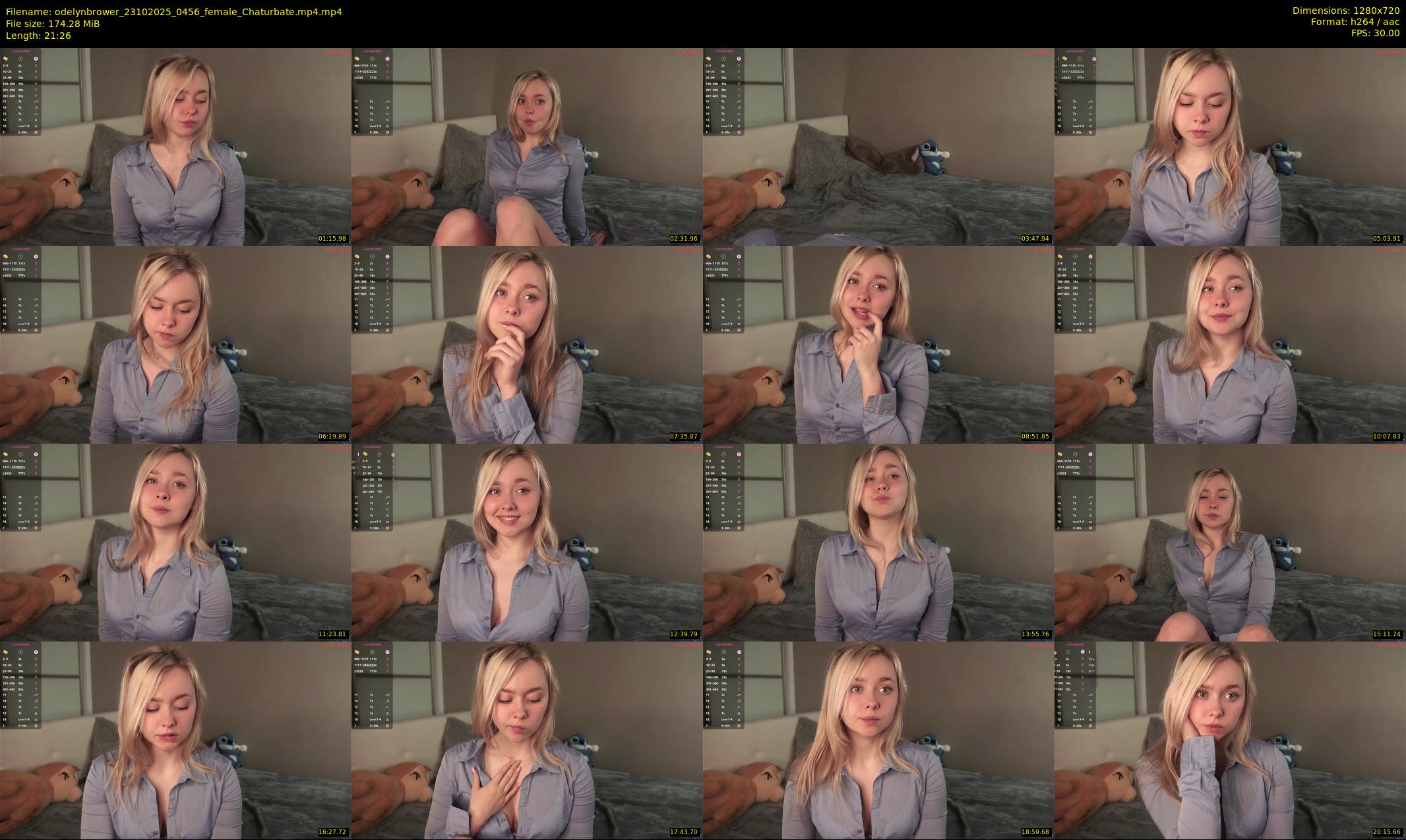 odelynbrower — 22 minute Chaturbate female cam show recording, 720p, Oct 23, 2025