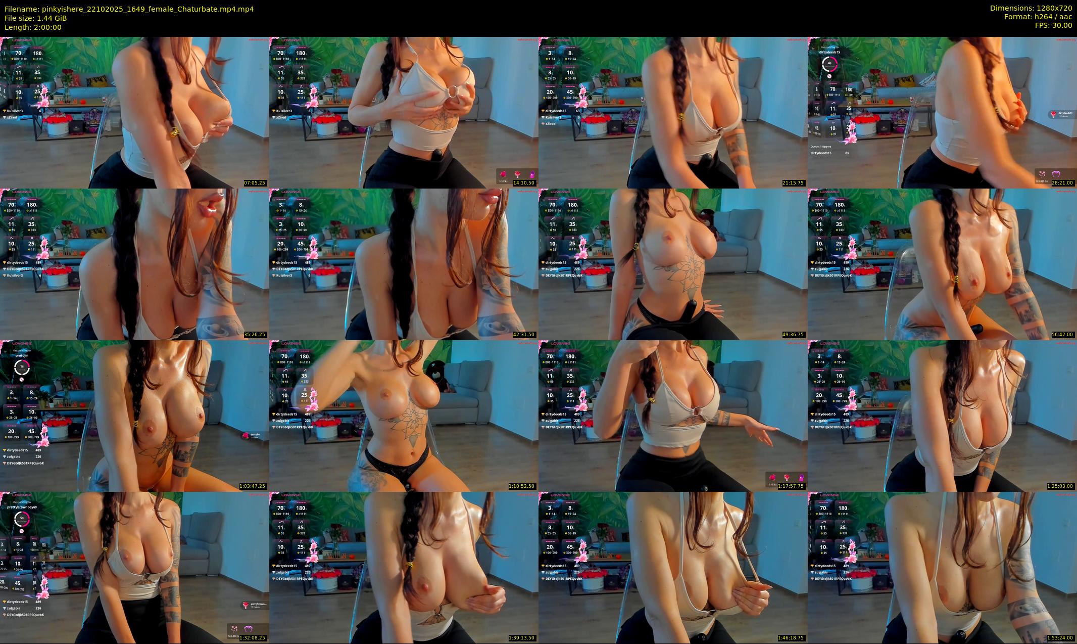 pinkyishere — 120 minute Chaturbate female cam show recording, 720p, Oct 22, 2025