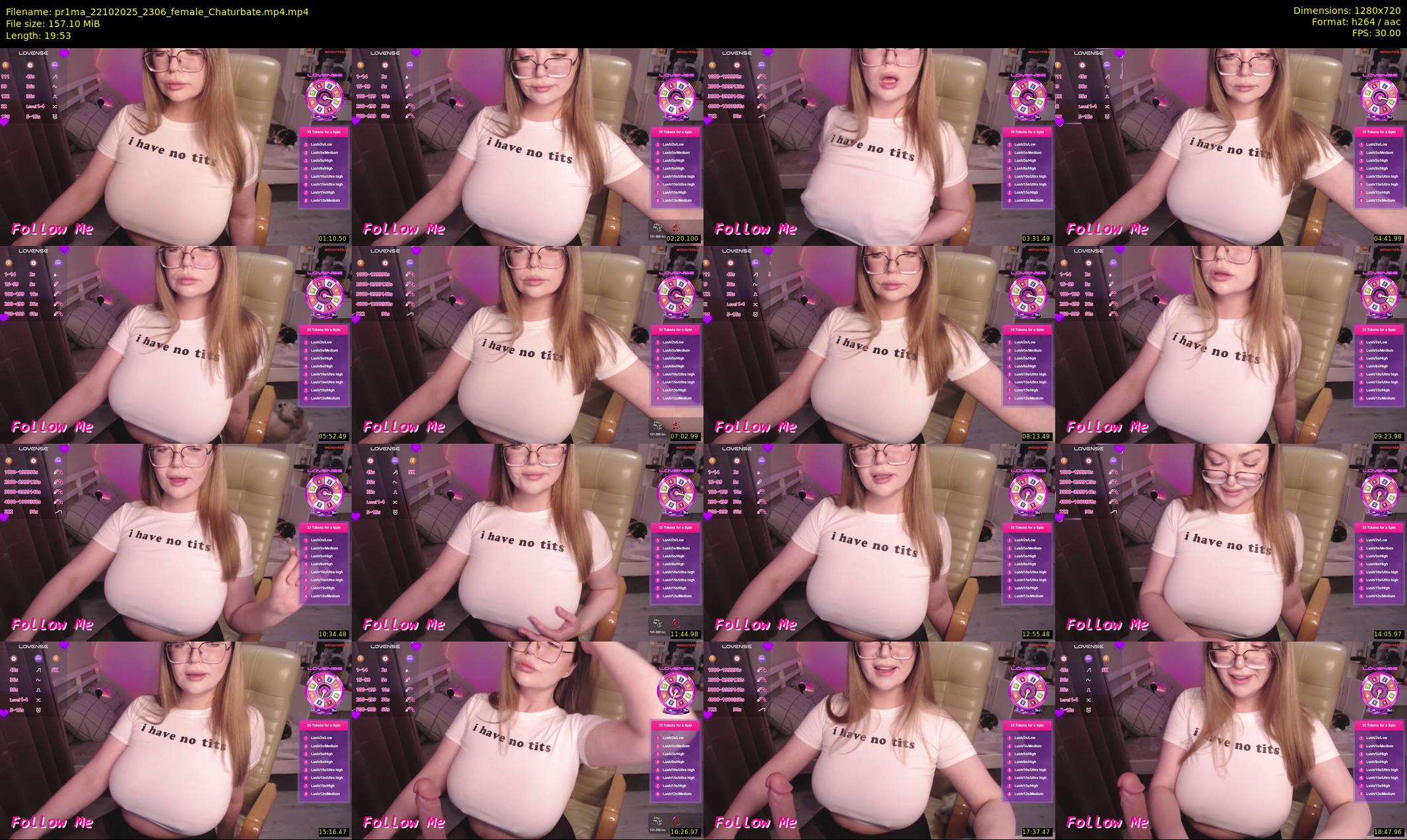 pr1ma — 20 minute Chaturbate female cam show recording, 720p, Oct 22, 2025