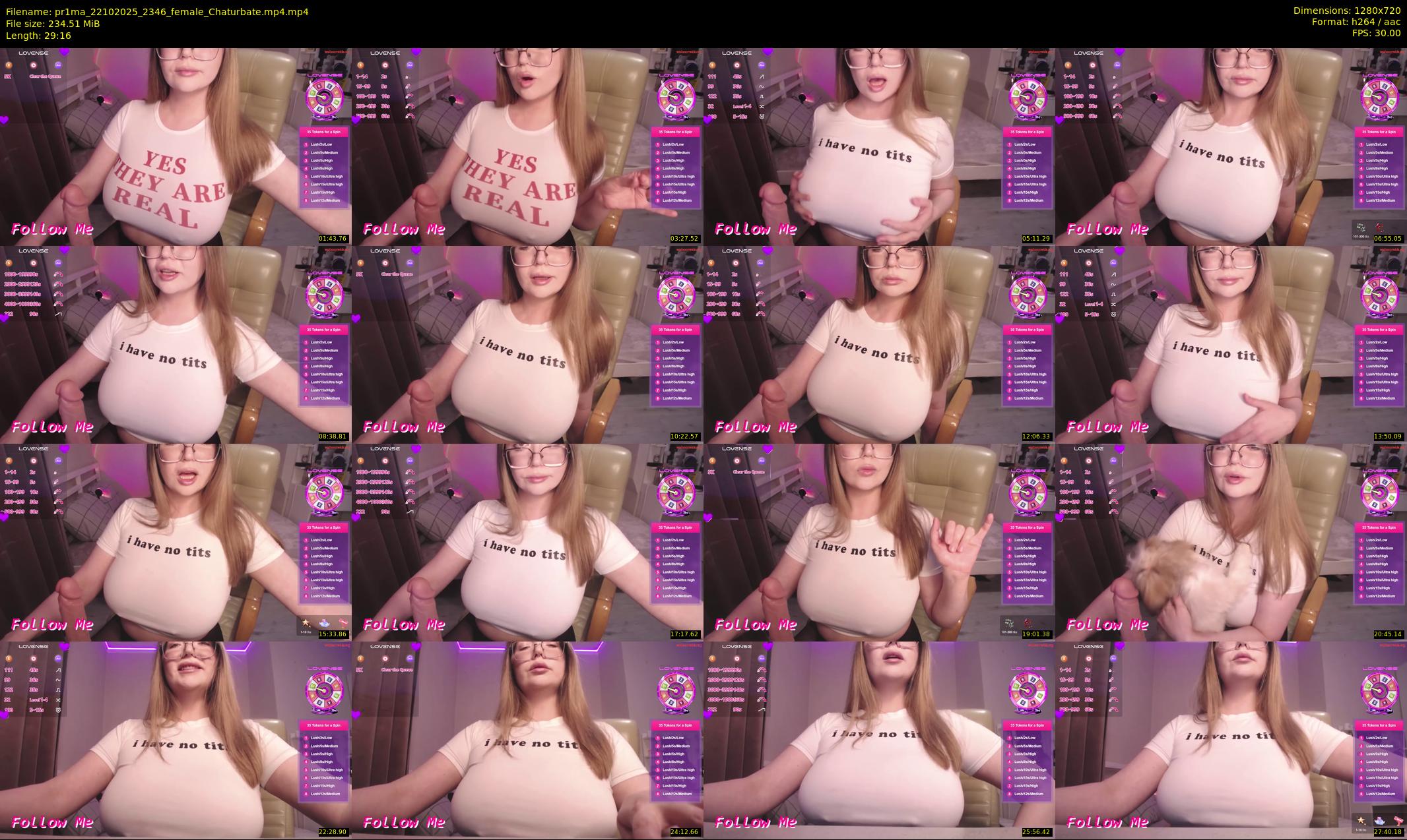 pr1ma — 30 minute Chaturbate female cam show recording, 720p, Oct 22, 2025