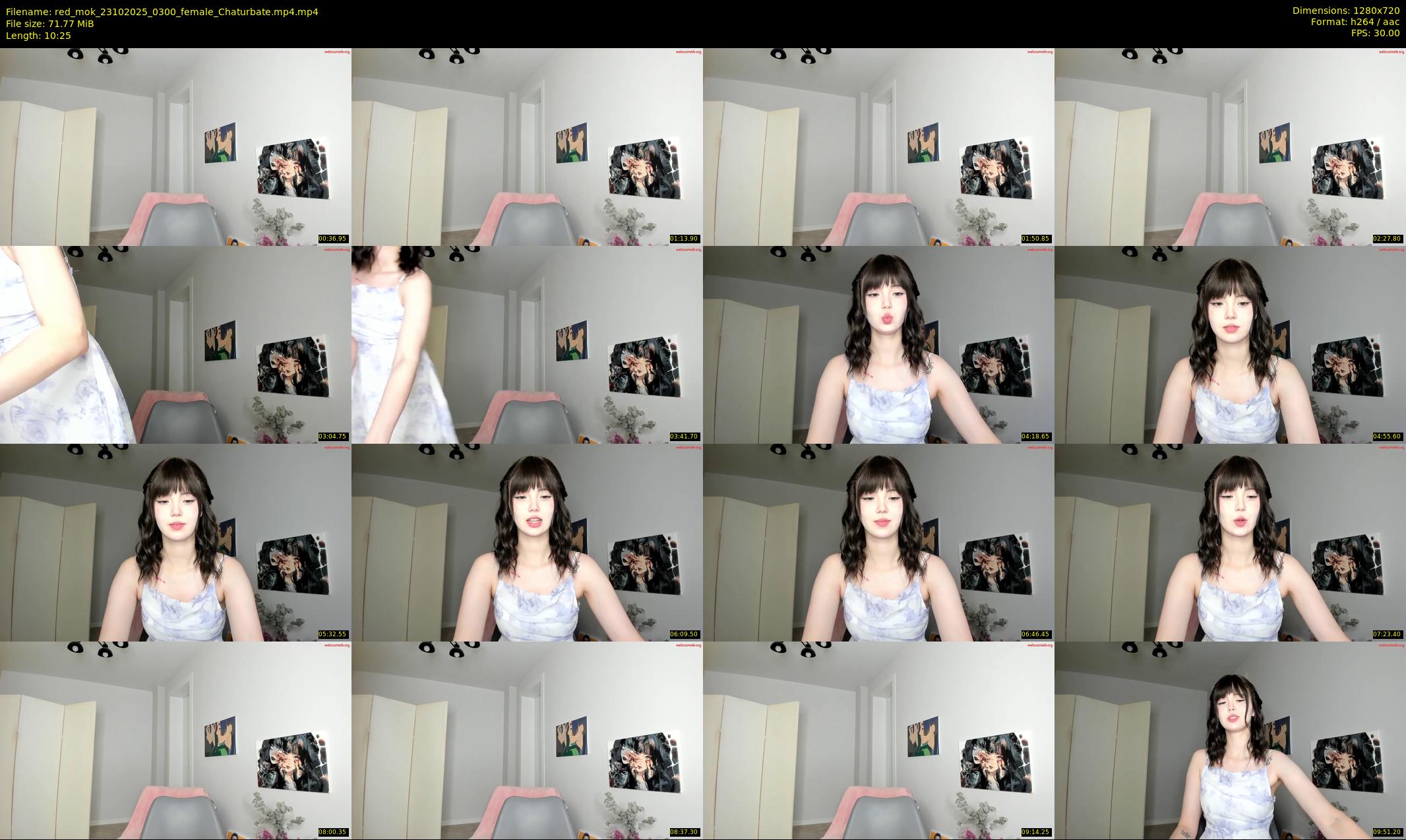 red_mok — 11 minute Chaturbate female cam show recording, 720p, Oct 23, 2025