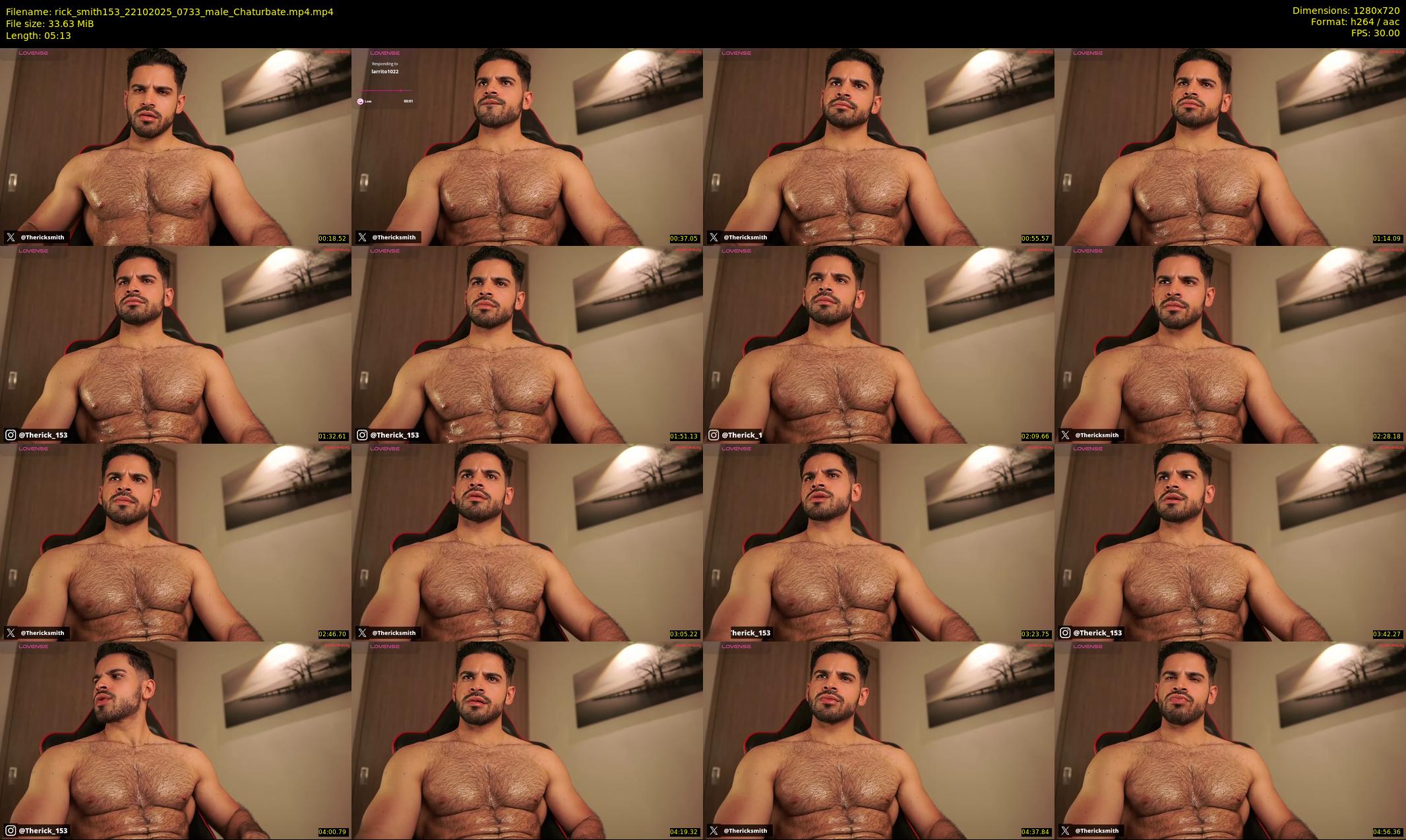 rick_smith153 — 6 minute Chaturbate male cam show recording, 720p, Oct 22, 2025