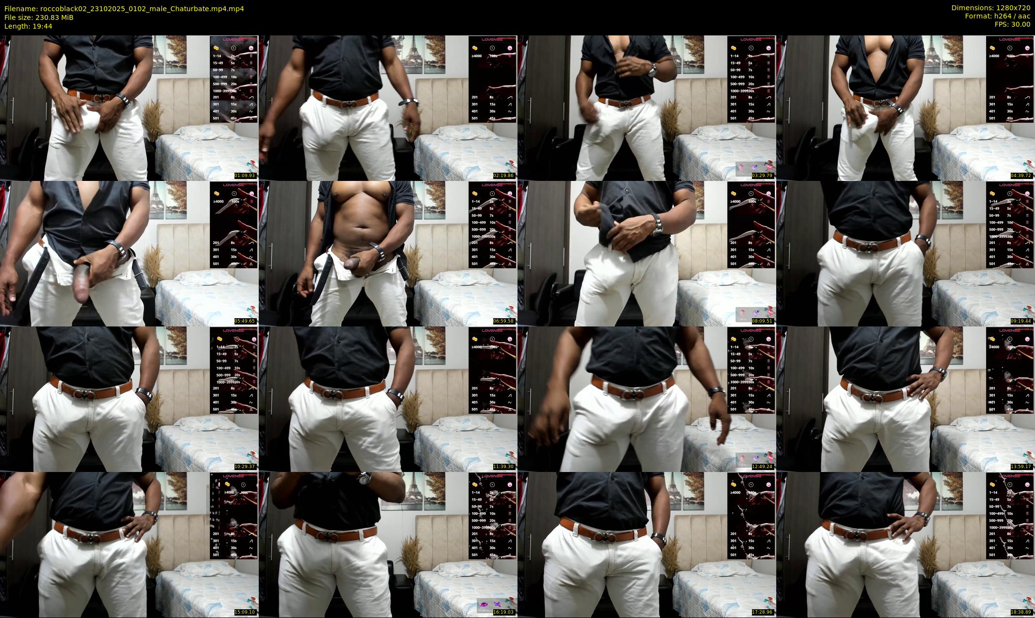 roccoblack02 — 20 minute Chaturbate male cam show recording, 720p, Oct 23, 2025