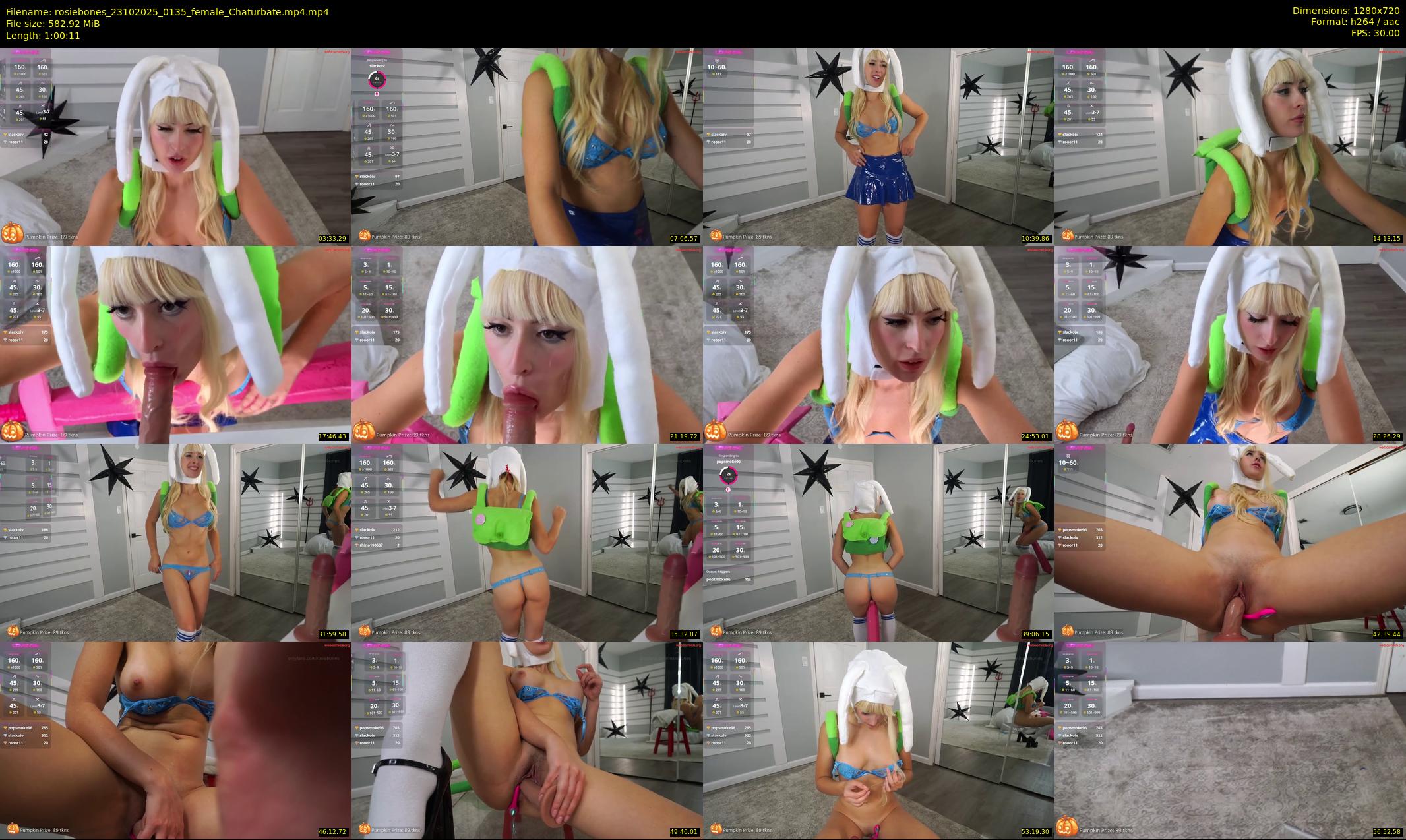 rosiebones — 61 minute Chaturbate female cam show recording, 720p, Oct 23, 2025