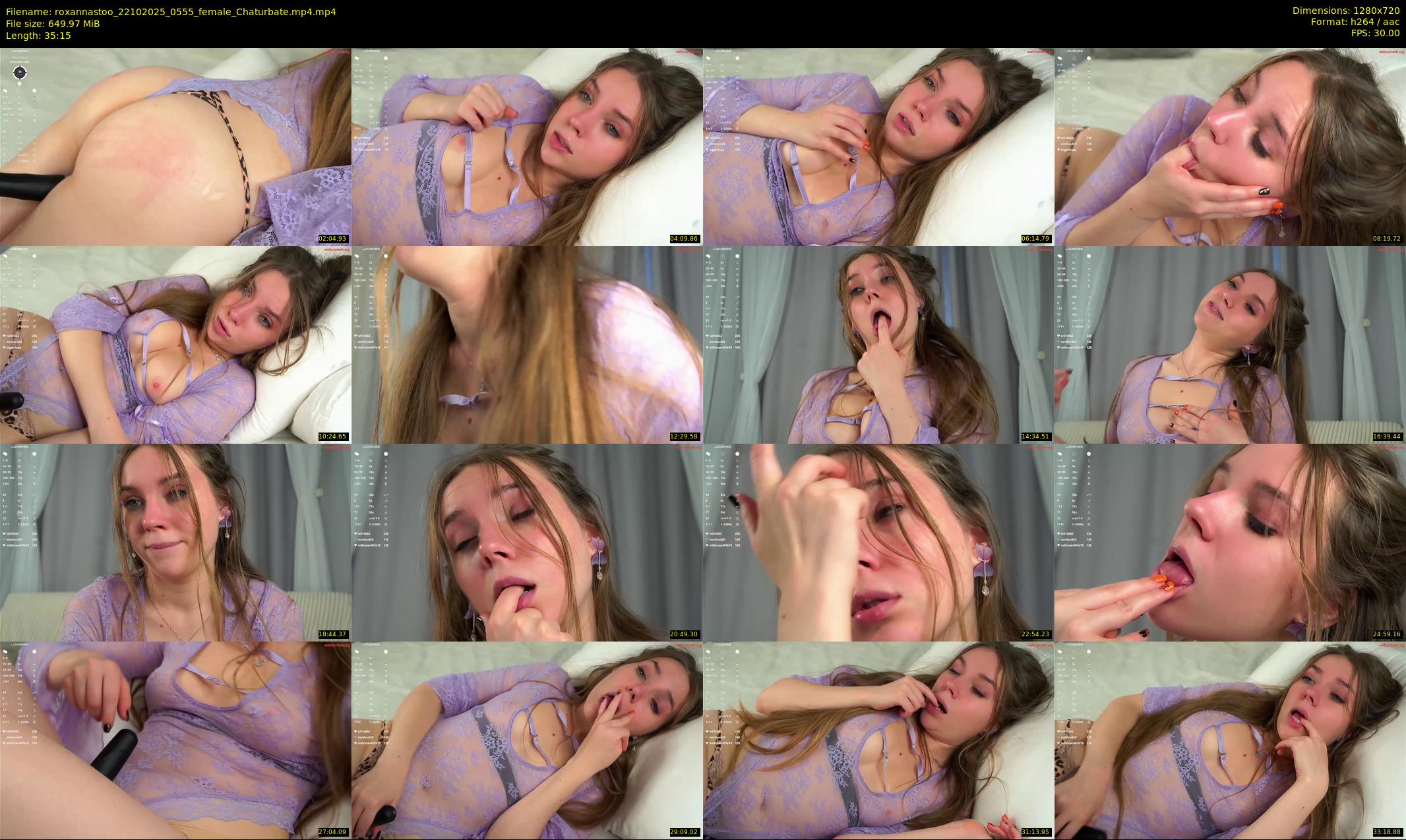 roxannastoo — 36 minute Chaturbate female cam show recording, 720p, Oct 22, 2025
