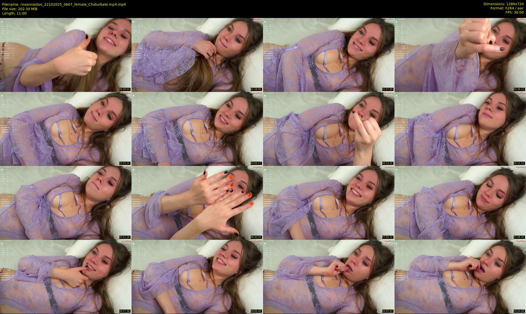 roxannastoo — 11 minute Chaturbate female cam show recording, 720p, Oct 22, 2025