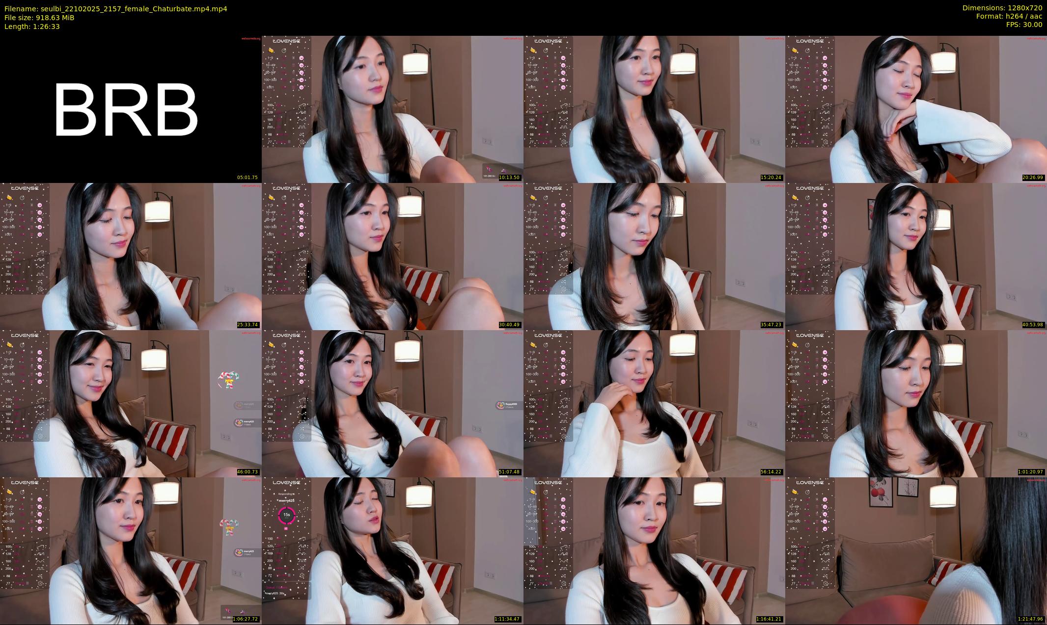 seulbi — 87 minute Chaturbate female cam show recording, 720p, Oct 22, 2025