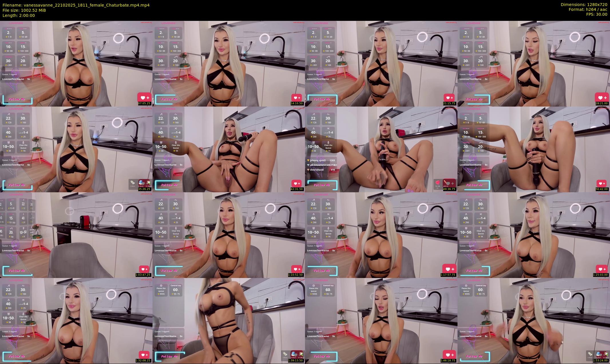 vanessavanne — 120 minute Chaturbate female cam show recording, 720p, Oct 22, 2025