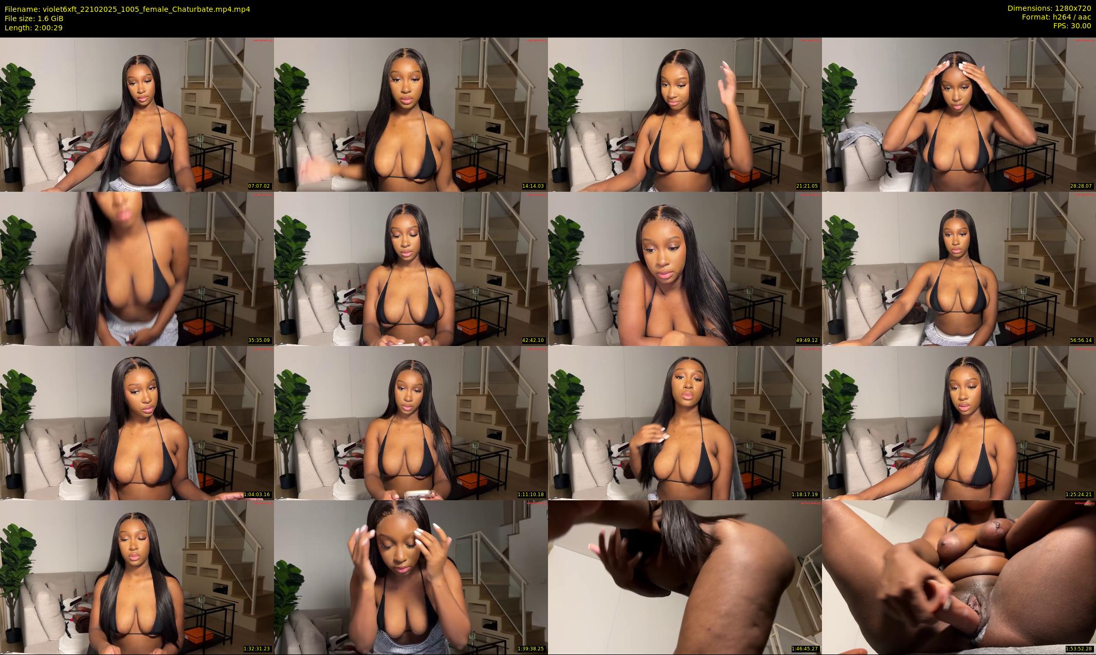violet6xft — 121 minute Chaturbate female cam show recording, 720p, Oct 22, 2025