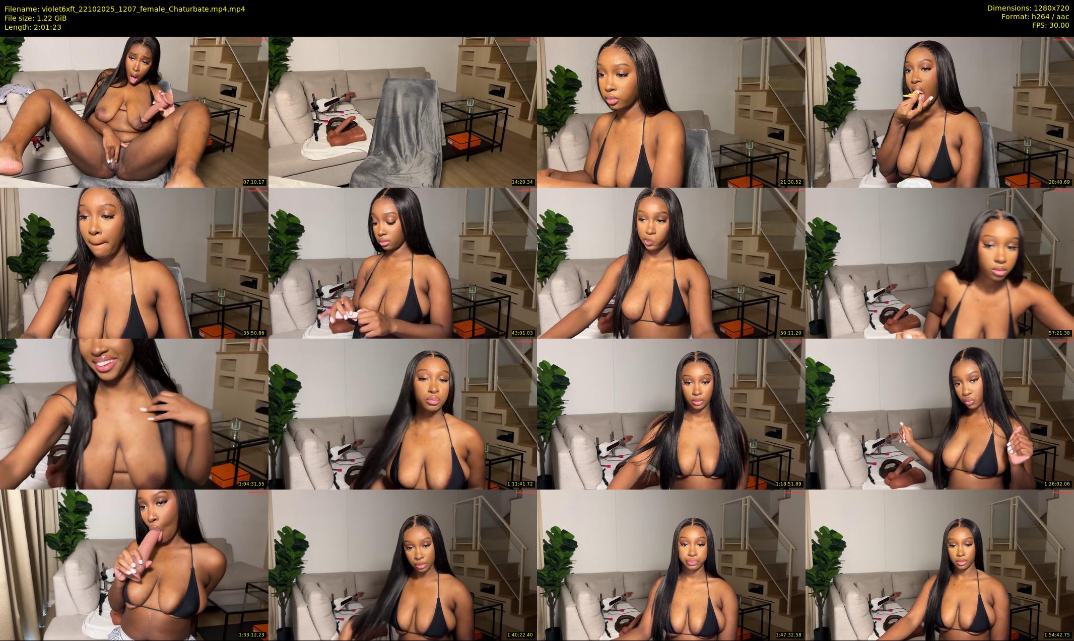 violet6xft — 122 minute Chaturbate female cam show recording, 720p, Oct 22, 2025