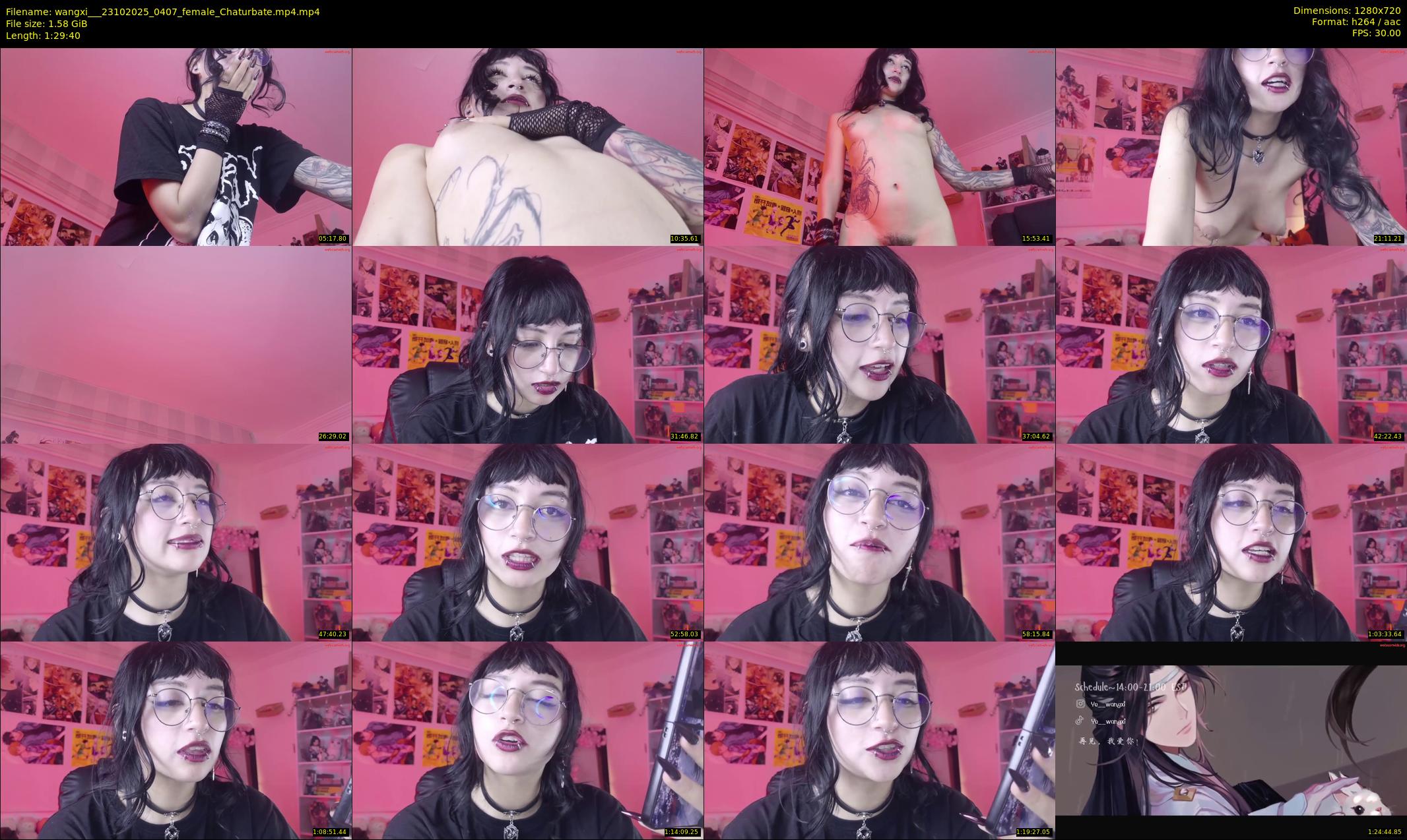 wangxi__ — 90 minute Chaturbate female cam show recording, 720p, Oct 23, 2025