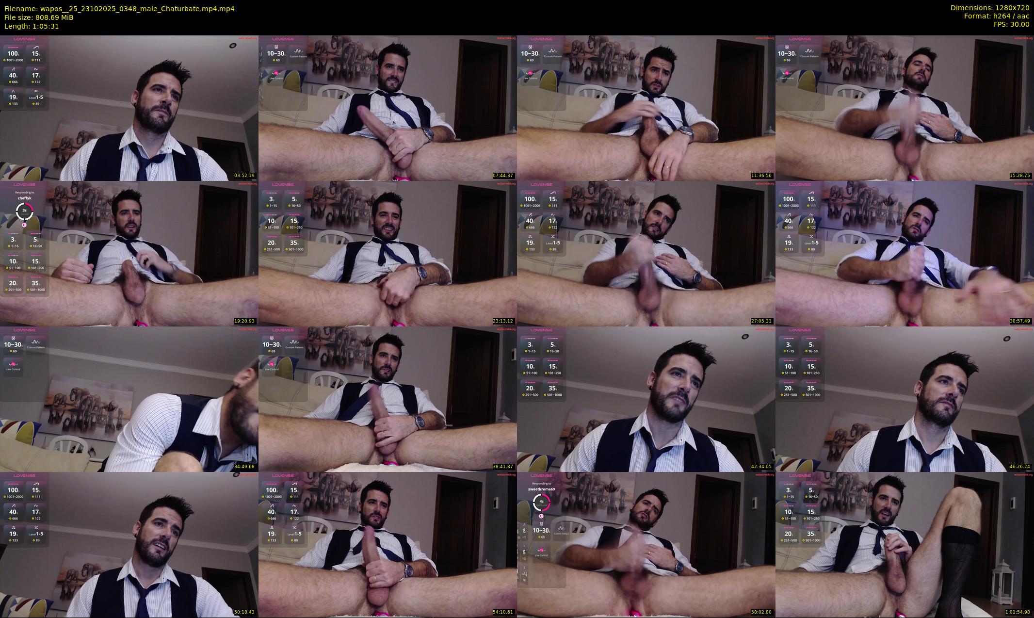 wapos__25 — 66 minute Chaturbate male cam show recording, 720p, Oct 23, 2025