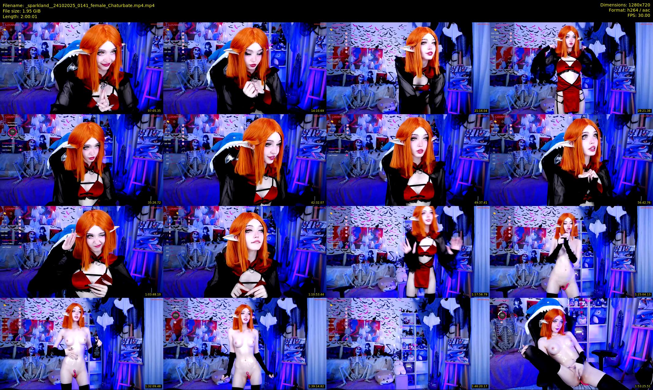 _sparkland_ — 121 minute Chaturbate female cam show recording, 720p, Oct 24, 2025