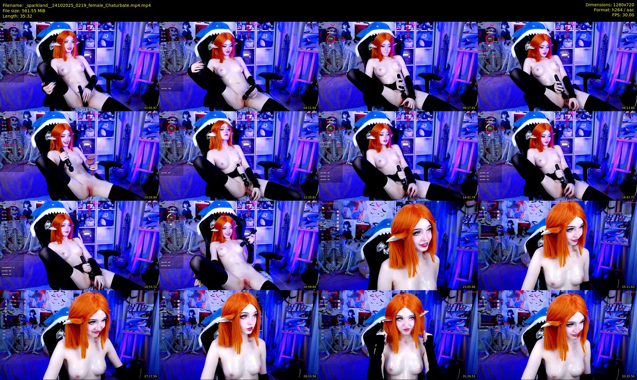 _sparkland_ — 36 minute Chaturbate female cam show recording, 720p, Oct 24, 2025