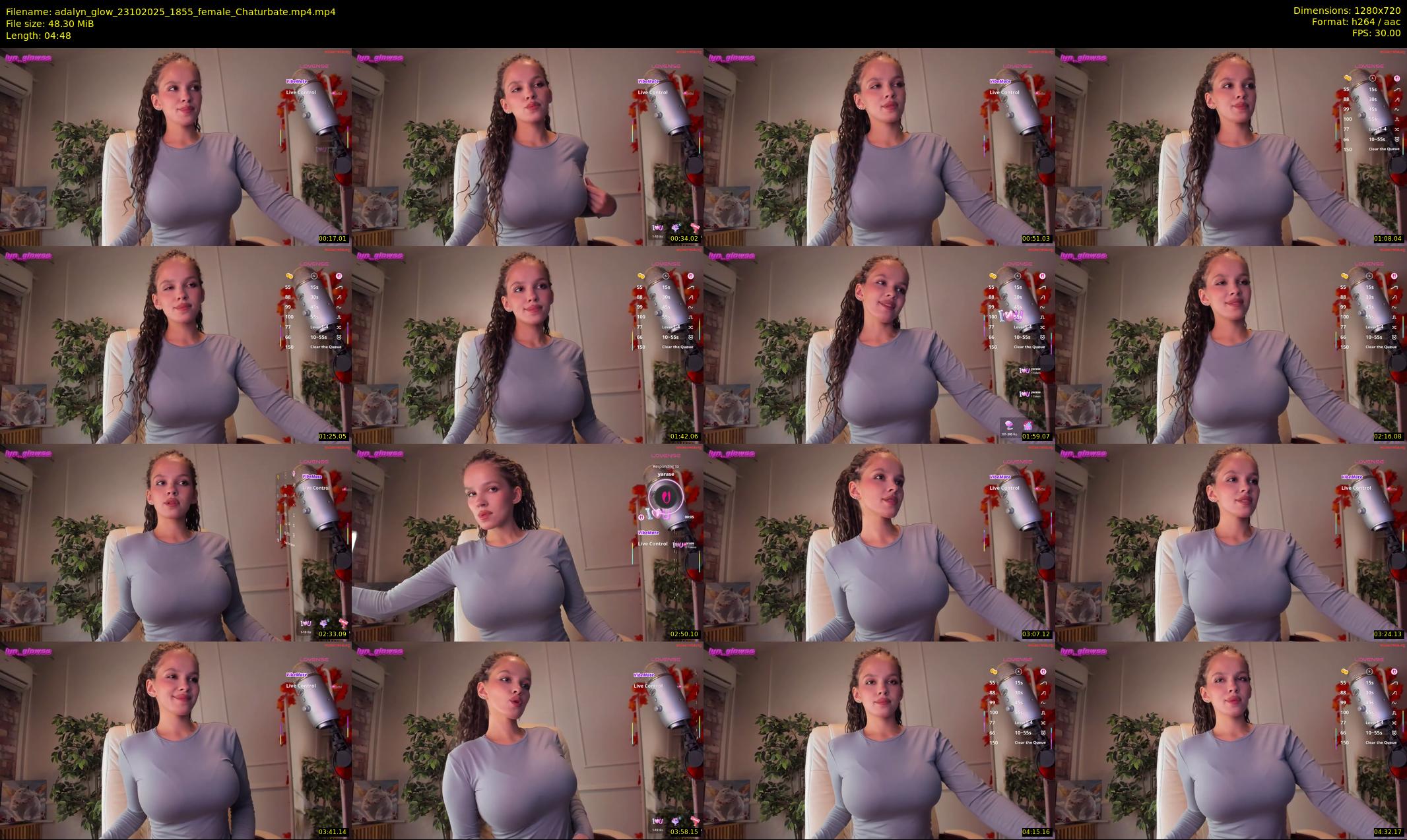 adalyn_glow — 5 minute Chaturbate female cam show recording, 720p, Oct 23, 2025