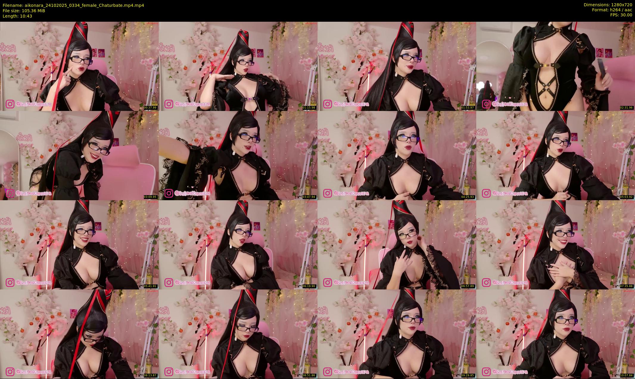 aikonara — 11 minute Chaturbate female cam show recording, 720p, Oct 24, 2025