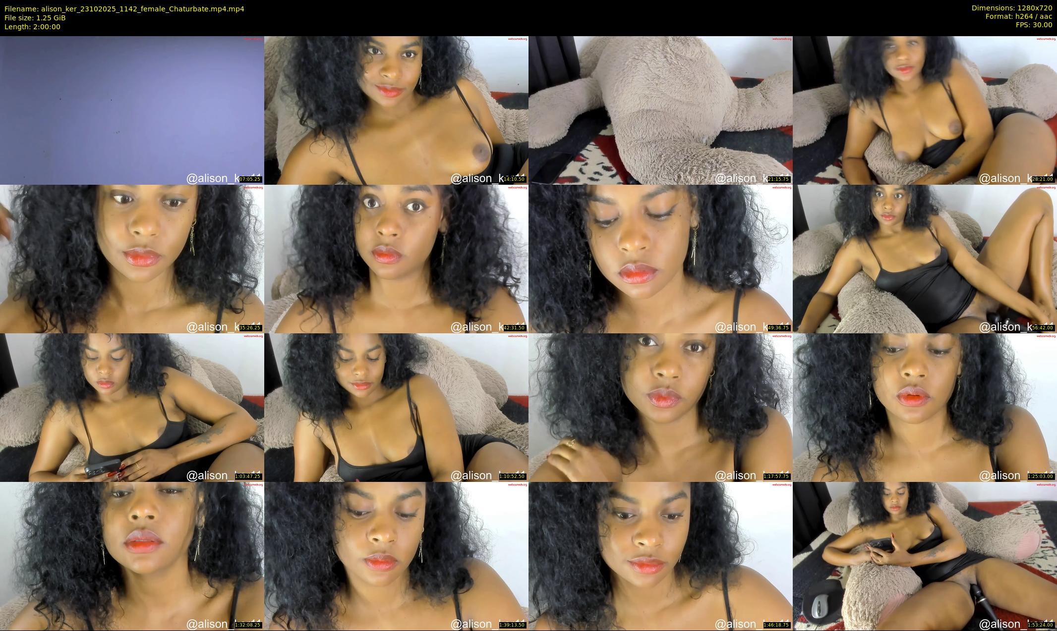 alison_ker — 120 minute Chaturbate female cam show recording, 720p, Oct 23, 2025