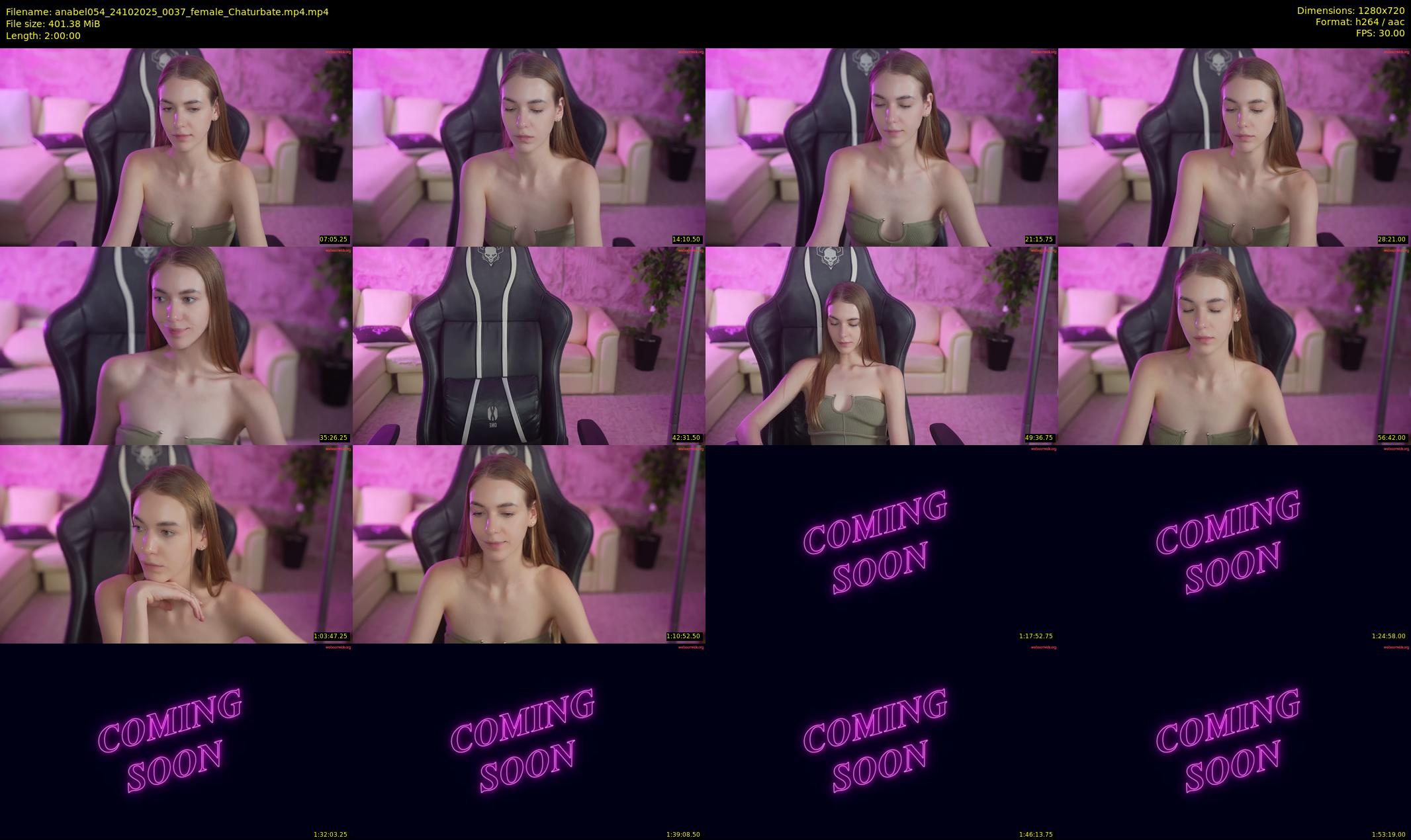 anabel054 — 120 minute Chaturbate female cam show recording, 720p, Oct 24, 2025