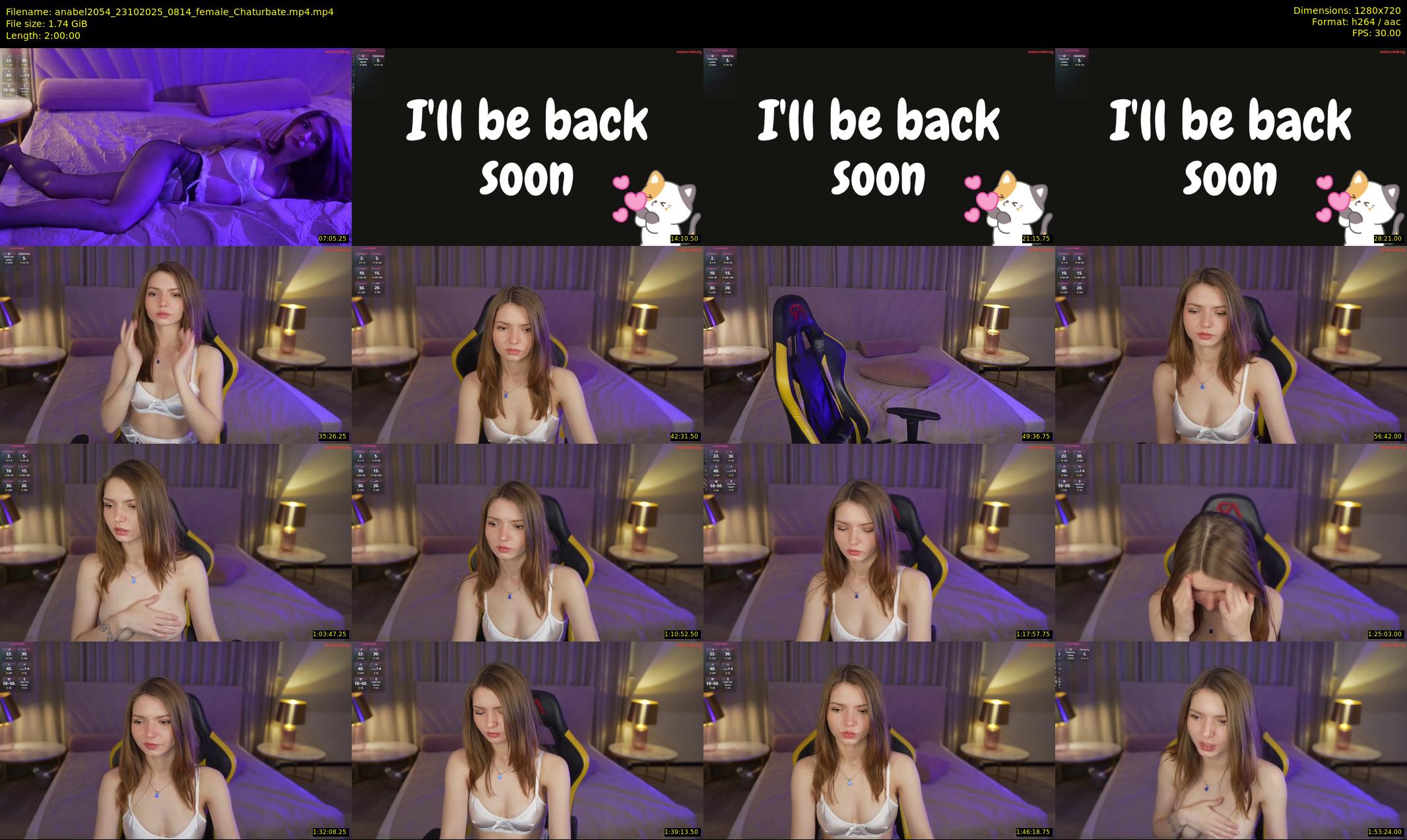 anabel2054 — 120 minute Chaturbate female cam show recording, 720p, Oct 23, 2025