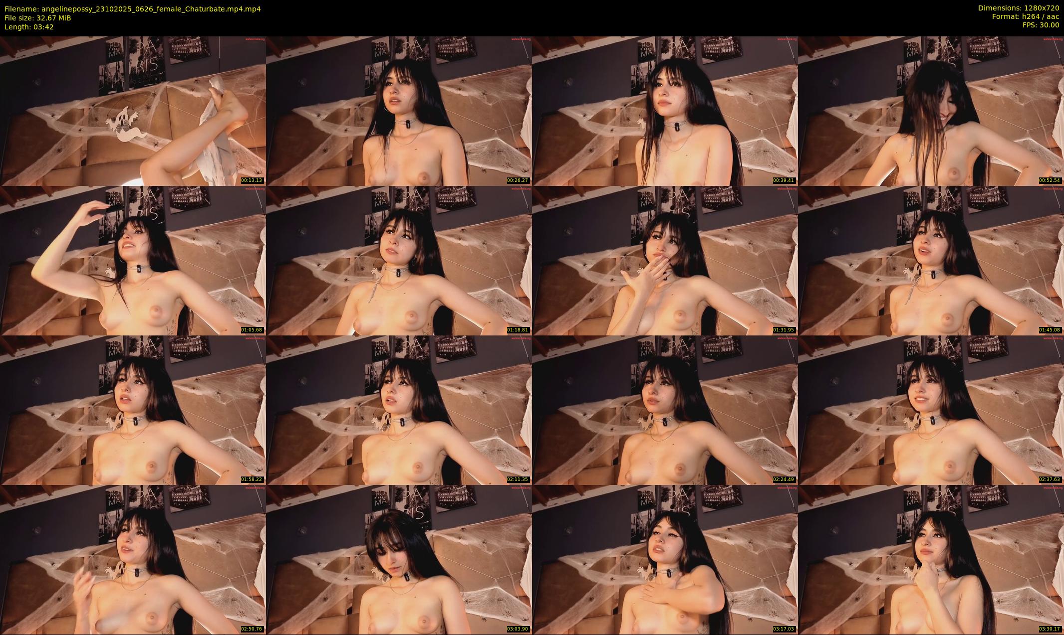 angelinepossy — 4 minute Chaturbate female cam show recording, 720p, Oct 23, 2025