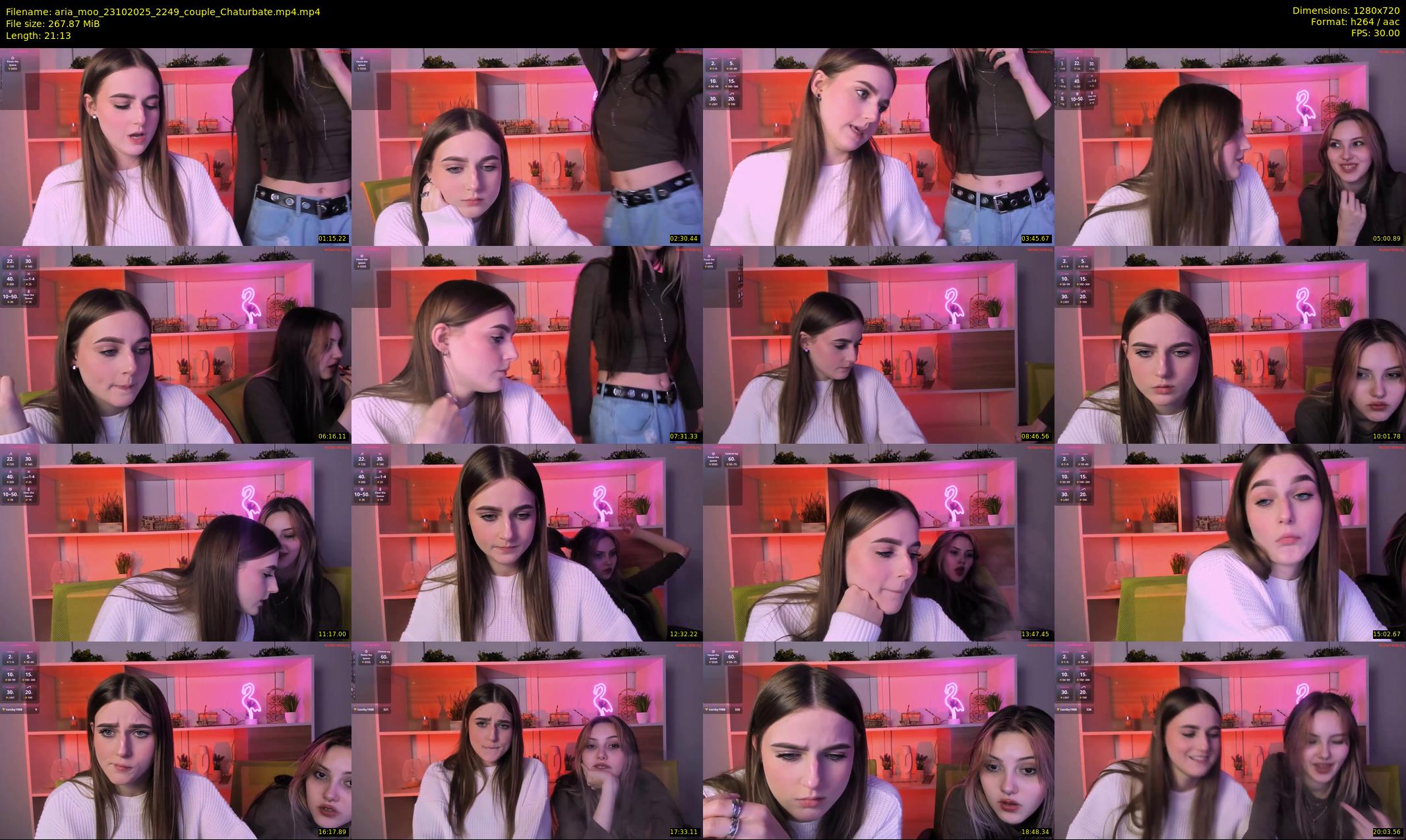 aria_moo — 22 minute Chaturbate couple cam show recording, 720p, Oct 23, 2025