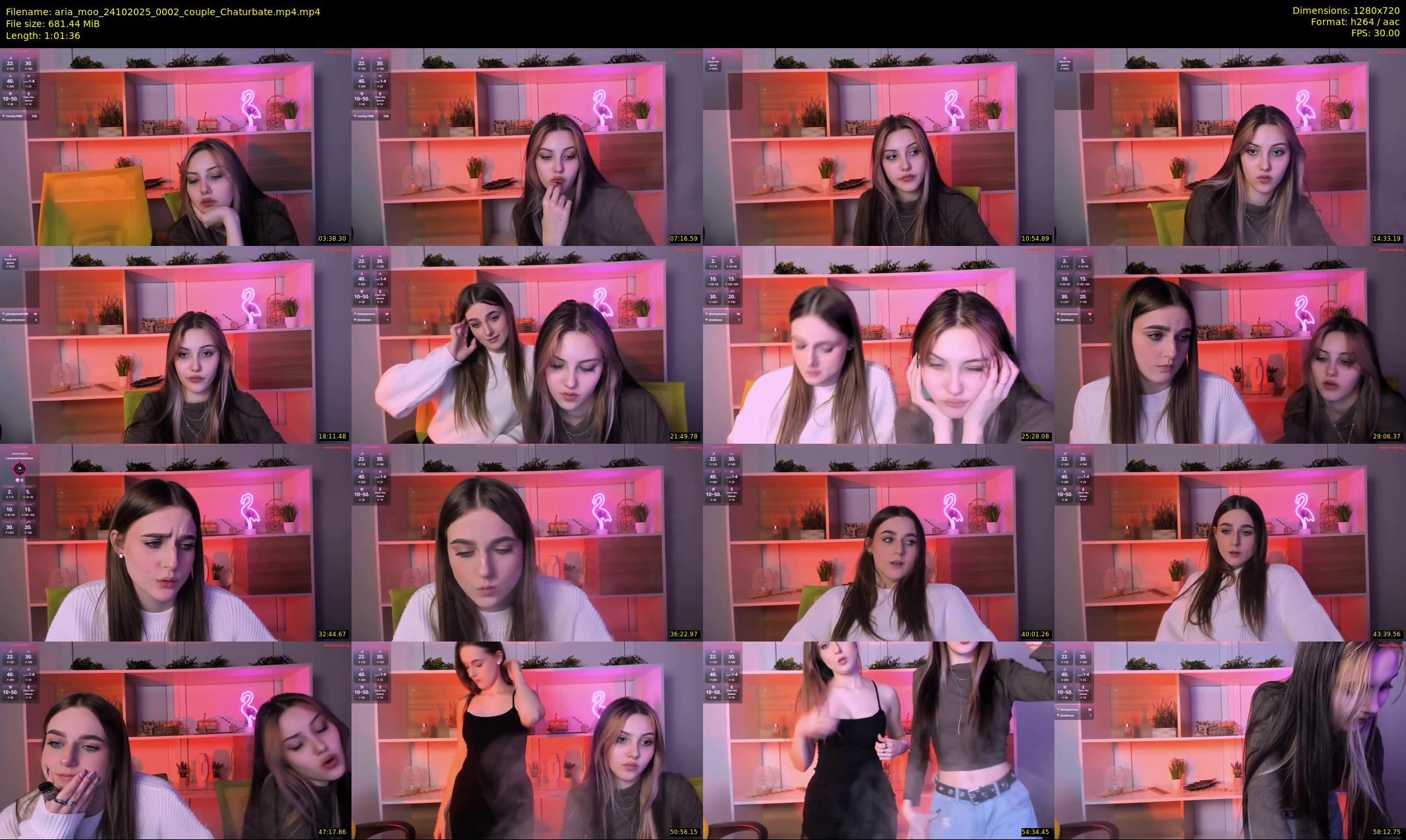 aria_moo — 62 minute Chaturbate couple cam show recording, 720p, Oct 24, 2025