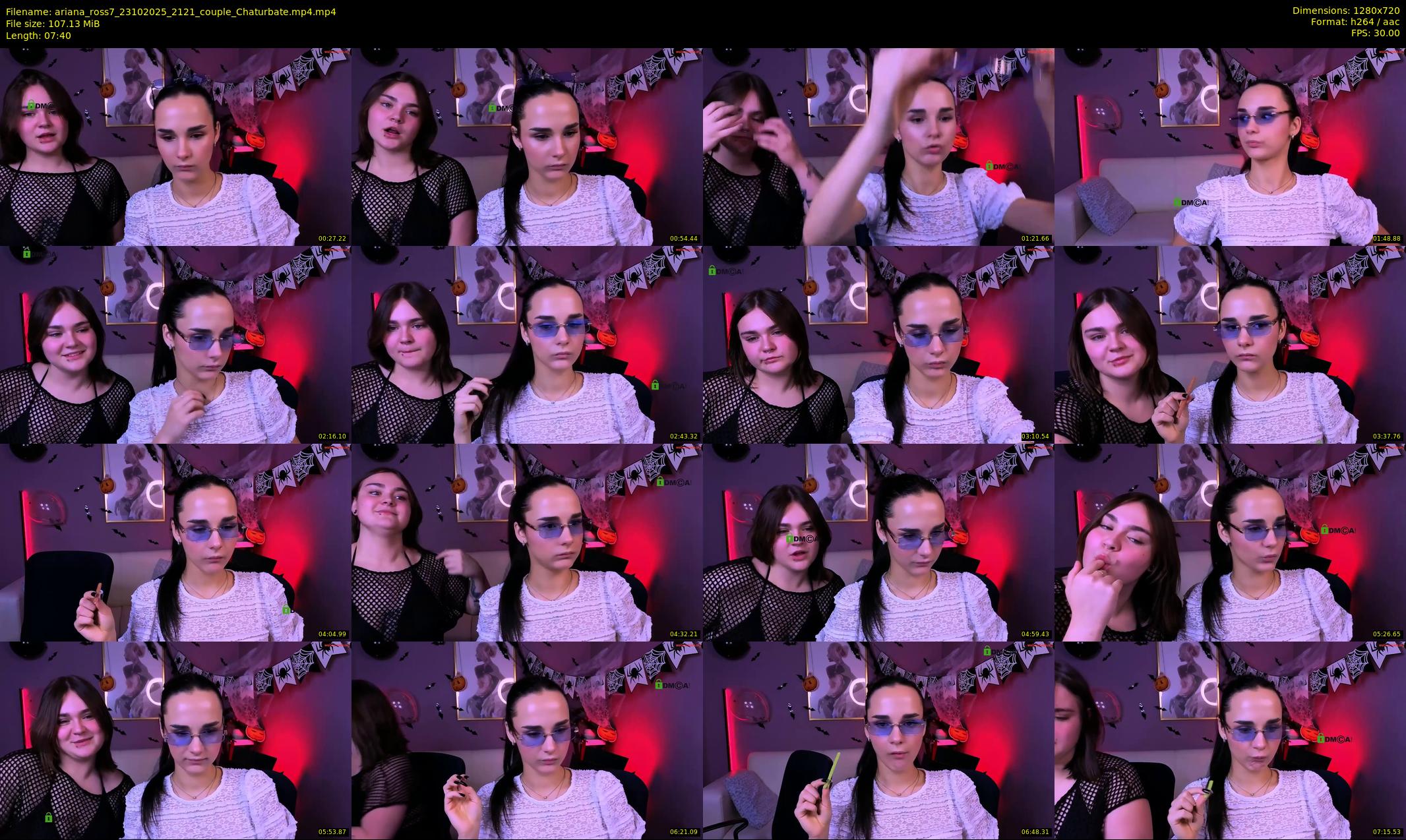 ariana_ross7 — 8 minute Chaturbate couple cam show recording, 720p, Oct 23, 2025