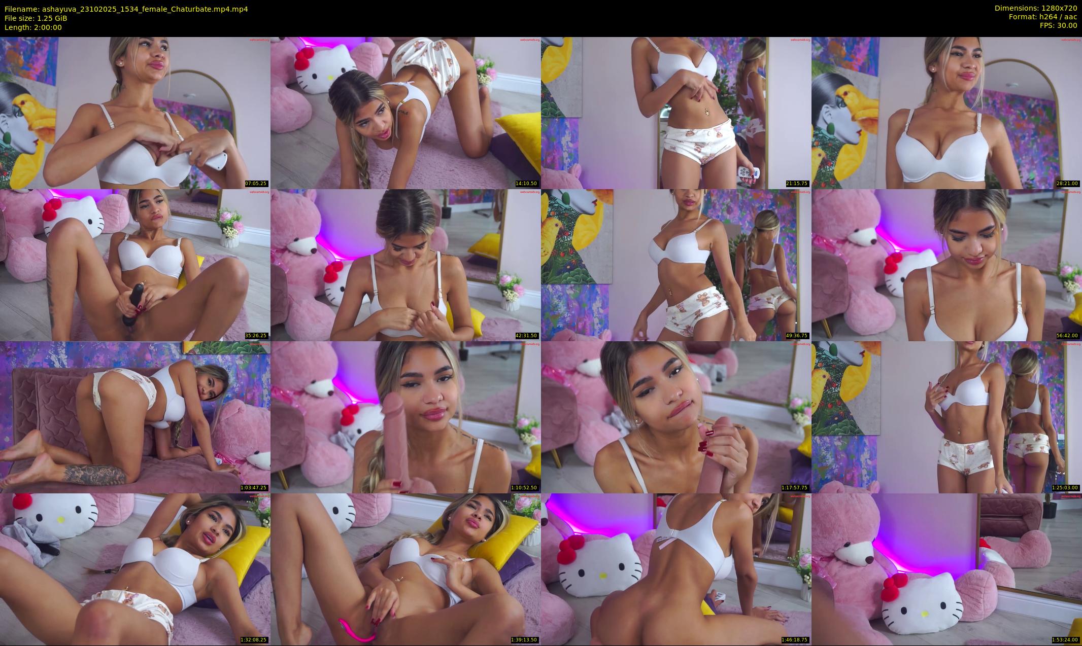 ashayuva — 120 minute Chaturbate female cam show recording, 720p, Oct 23, 2025