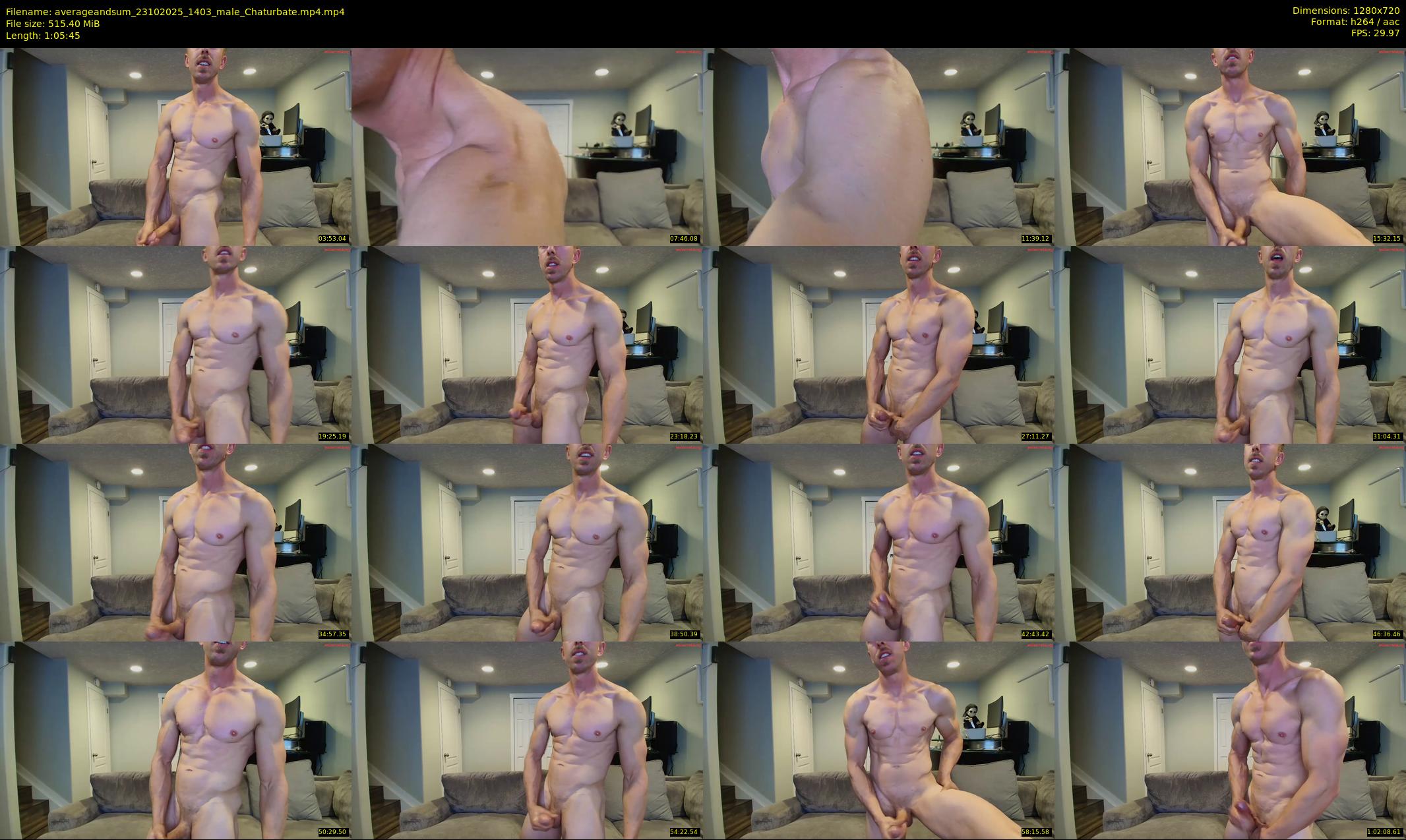 averageandsum — 66 minute Chaturbate male cam show recording, 720p, Oct 23, 2025
