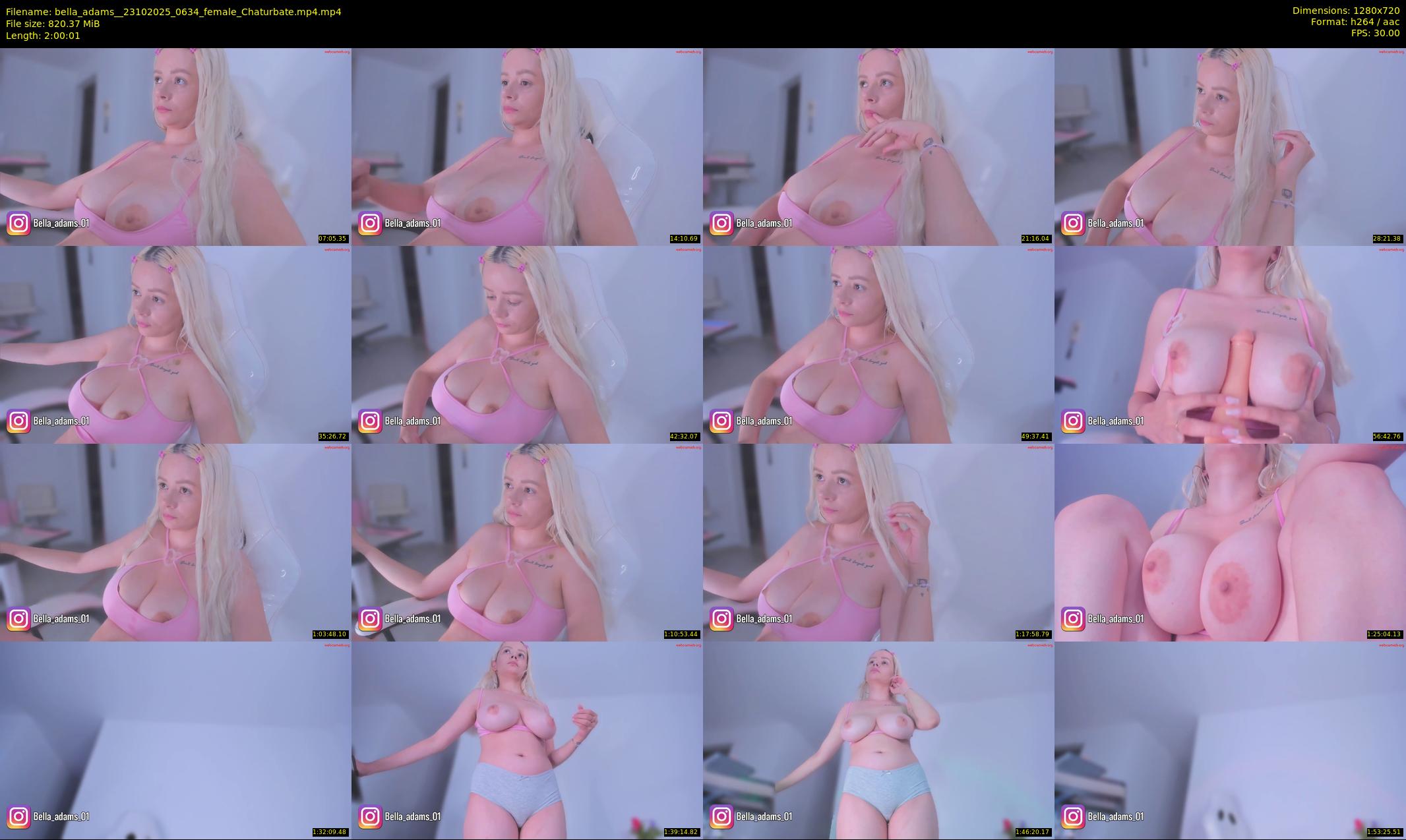 bella_adams_ — 121 minute Chaturbate female cam show recording, 720p, Oct 23, 2025