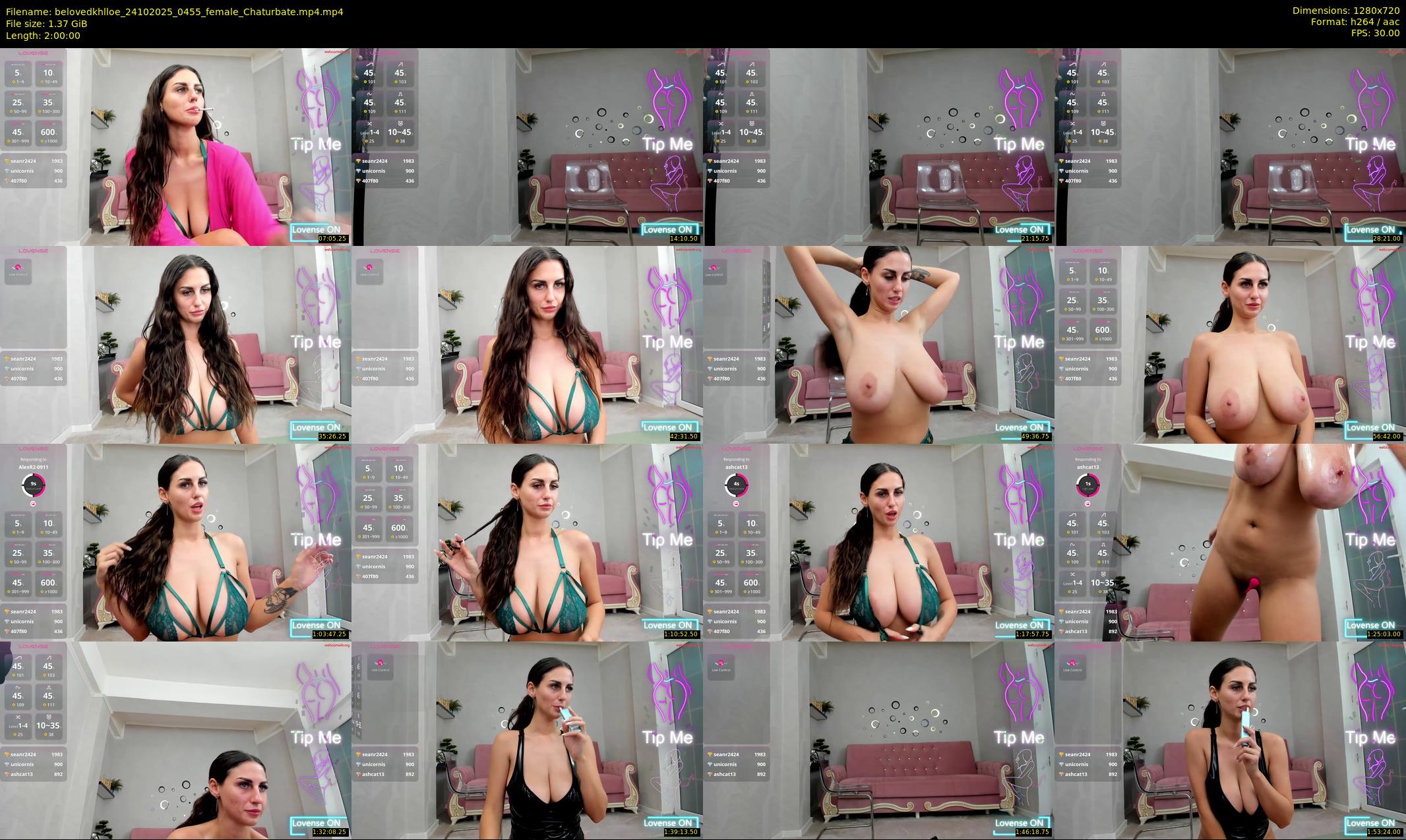 belovedkhlloe — 120 minute Chaturbate female cam show recording, 720p, Oct 24, 2025