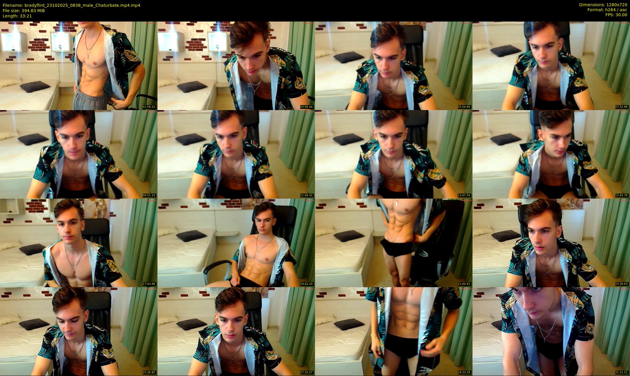 bradyflint — 34 minute Chaturbate male cam show recording, 720p, Oct 23, 2025