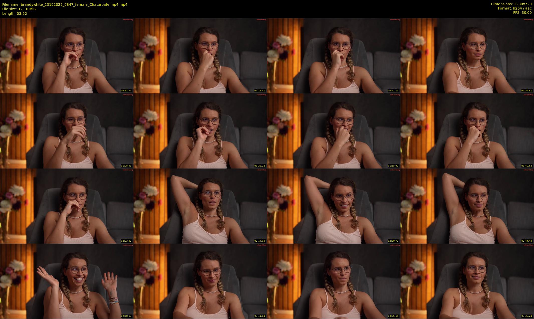 brandywhite — 4 minute Chaturbate female cam show recording, 720p, Oct 23, 2025