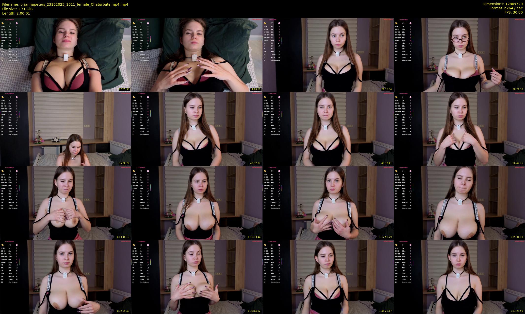 briannapeters — 121 minute Chaturbate female cam show recording, 720p, Oct 23, 2025