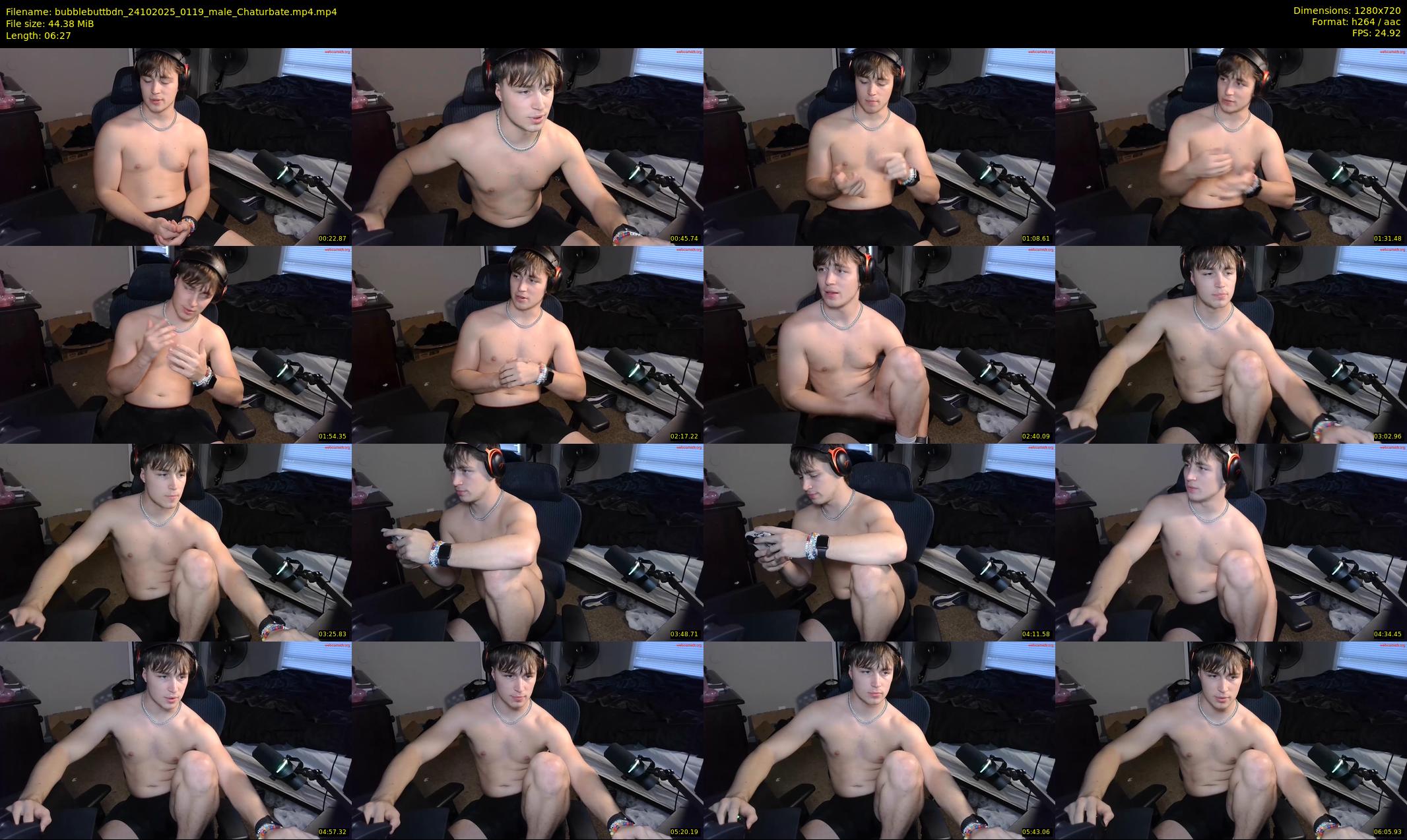 bubblebuttbdn — 7 minute Chaturbate male cam show recording, 720p, Oct 24, 2025