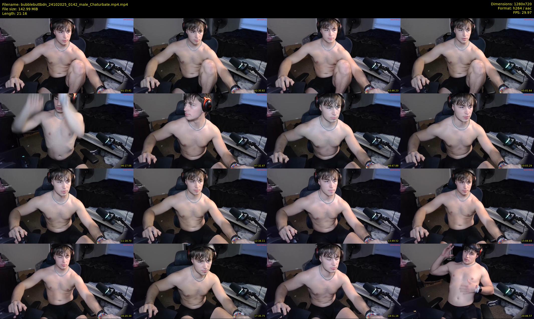 bubblebuttbdn — 22 minute Chaturbate male cam show recording, 720p, Oct 24, 2025